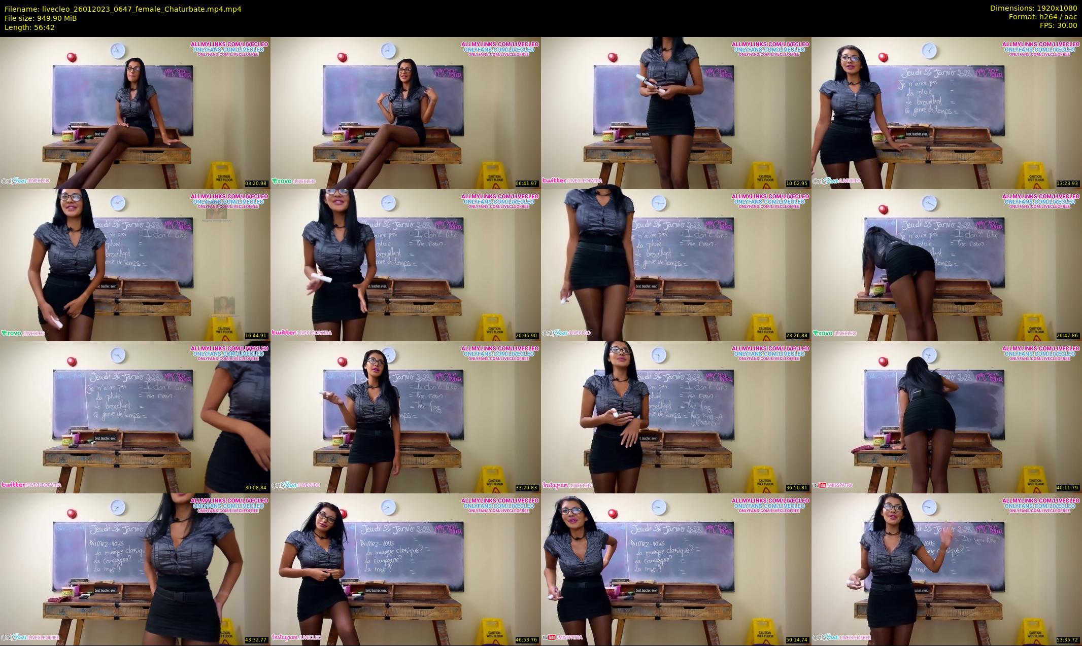 livecleo — 57 minute Chaturbate female cam show recording, 1080p, Jan 26, 2023