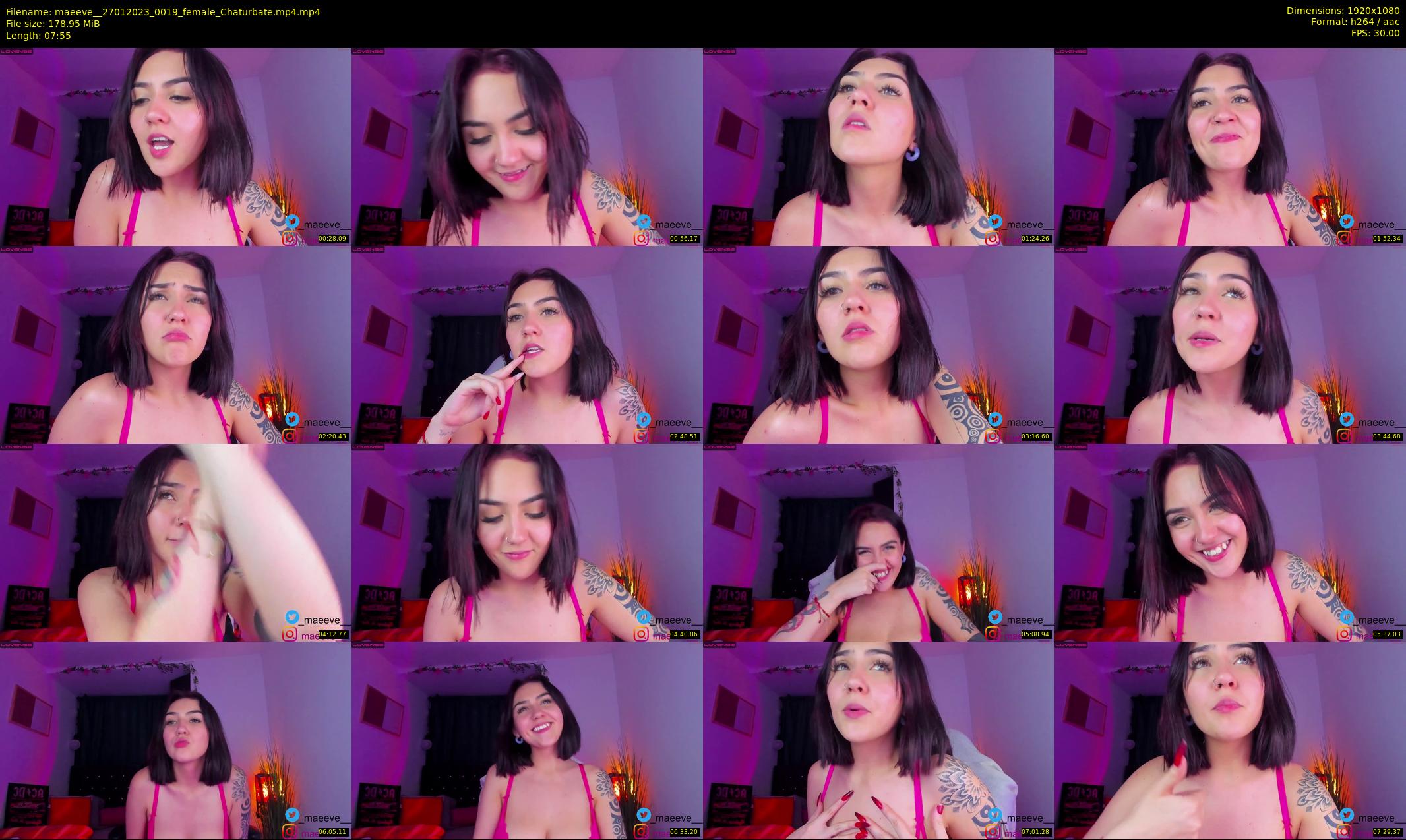 maeeve_ — 8 minute Chaturbate female cam show recording, 1080p, Jan 27, 2023