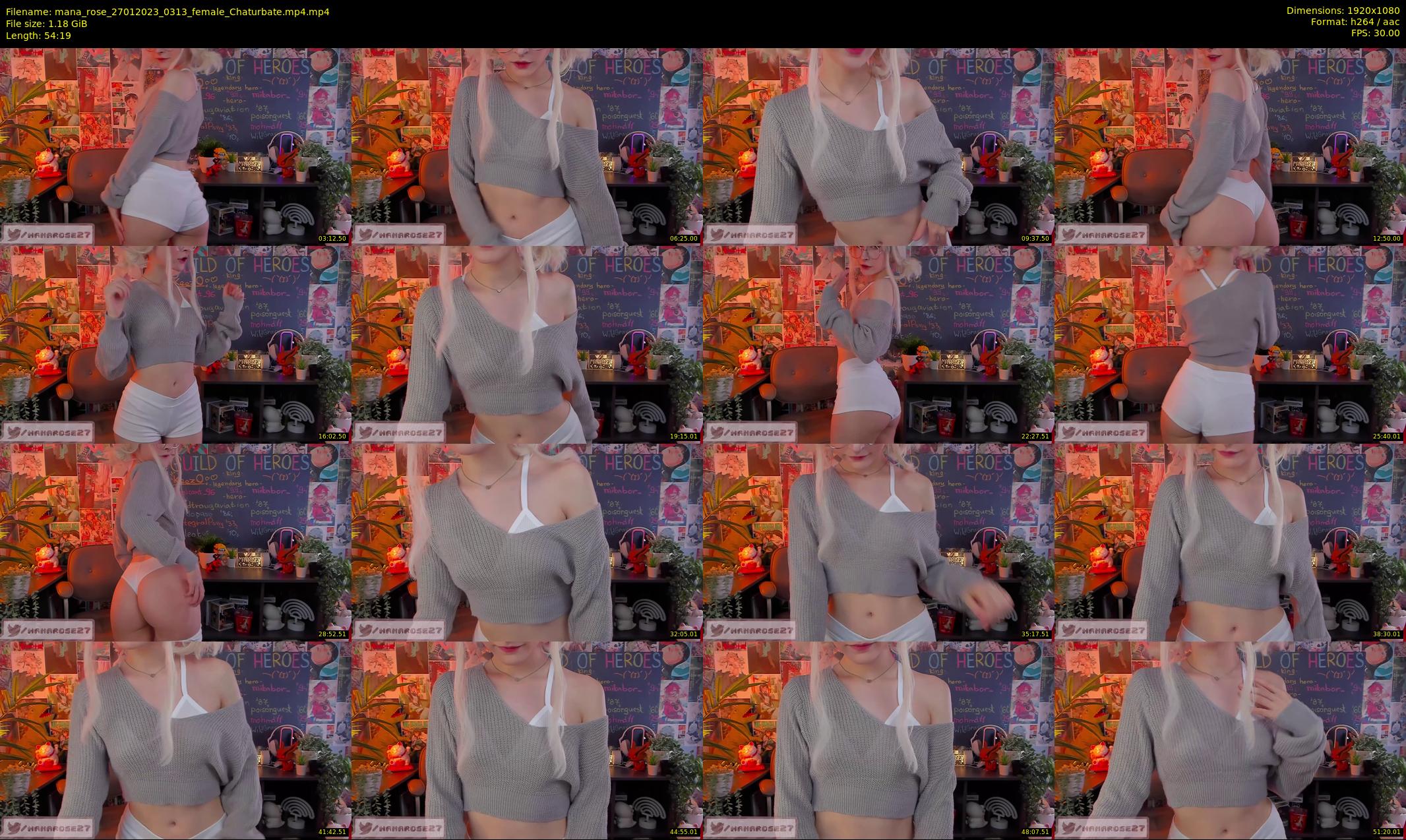 mana_rose — 55 minute Chaturbate female cam show recording, 1080p, Jan 27, 2023