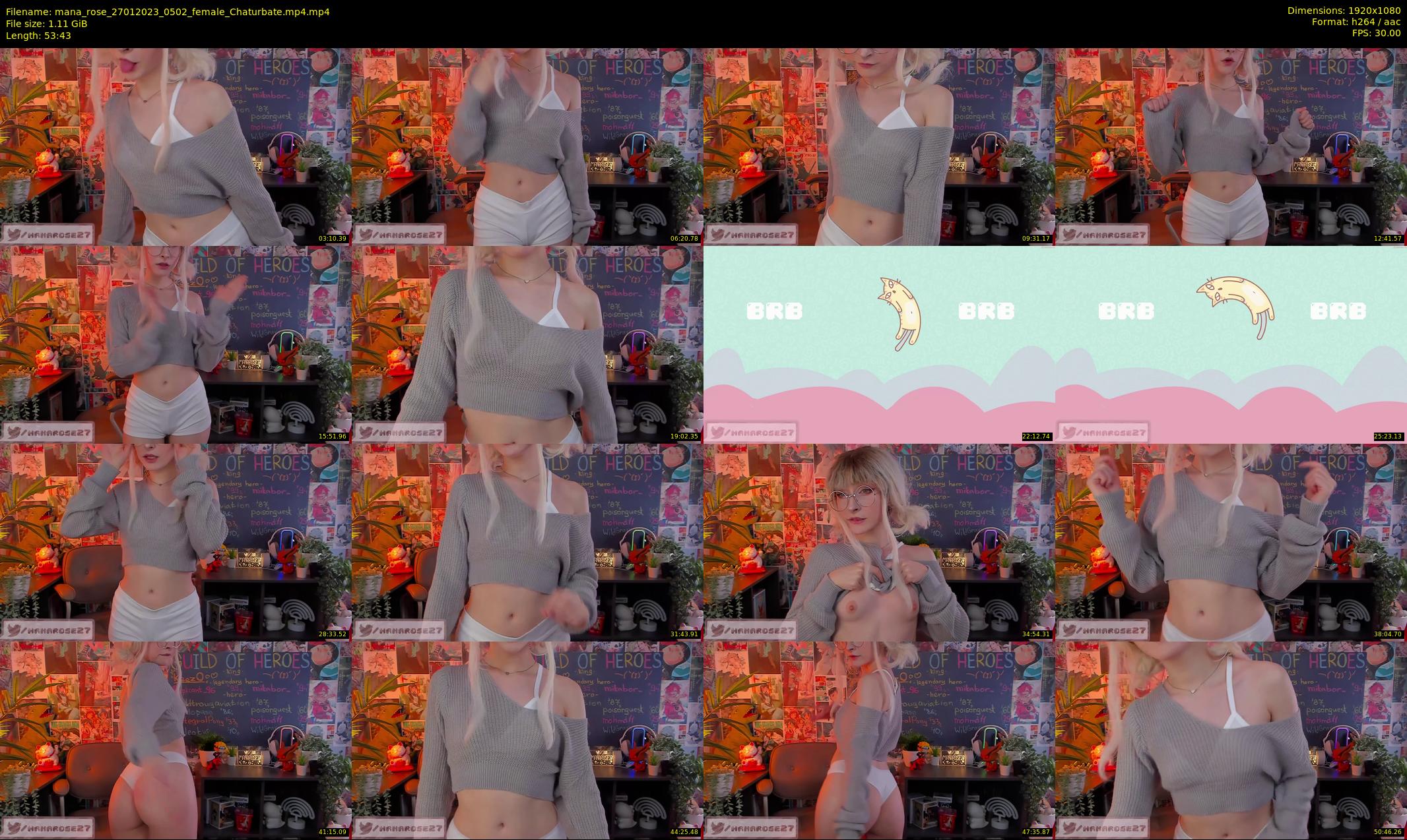 mana_rose — 54 minute Chaturbate female cam show recording, 1080p, Jan 27, 2023