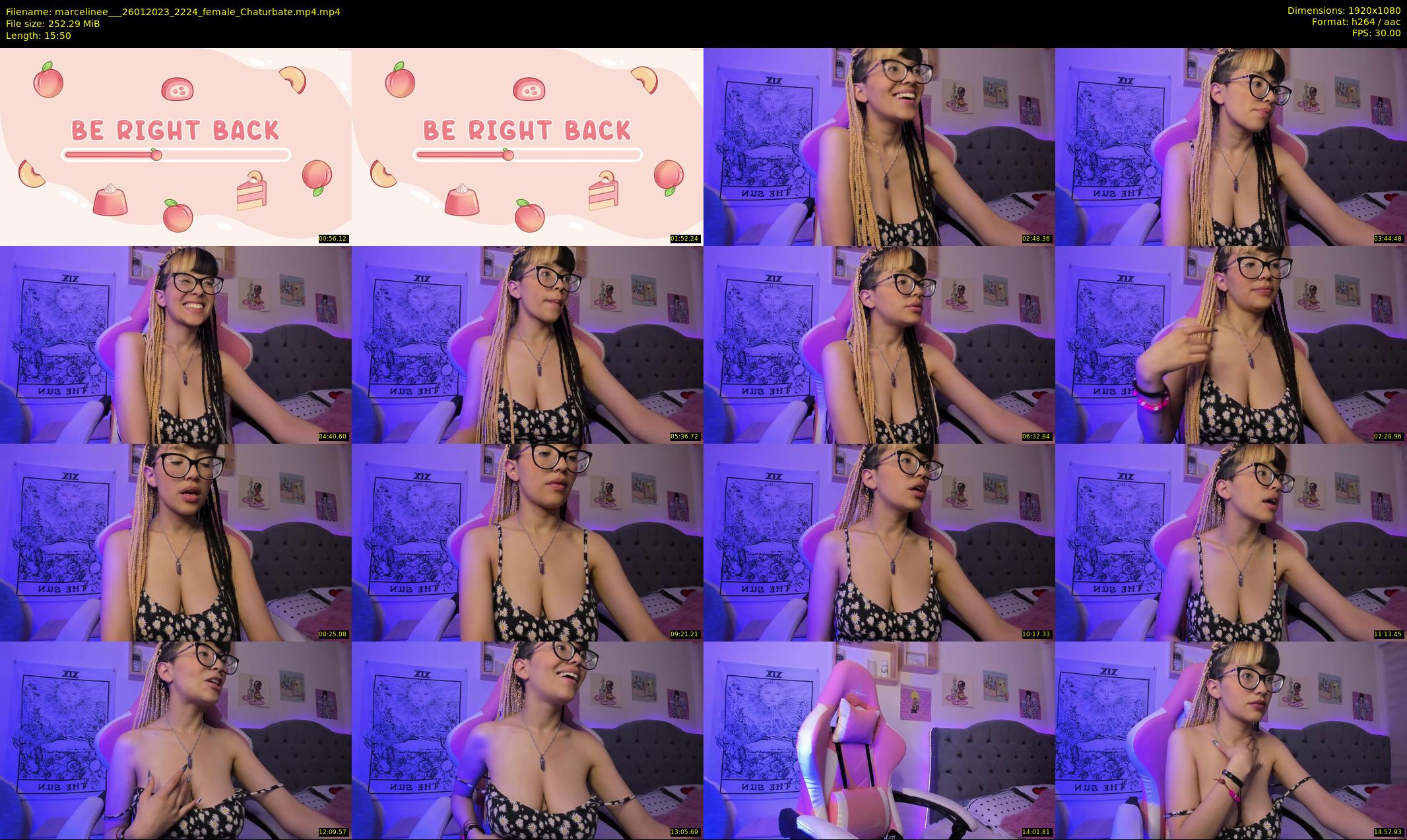 marcelinee__ — 16 minute Chaturbate female cam show recording, 1080p, Jan 26, 2023