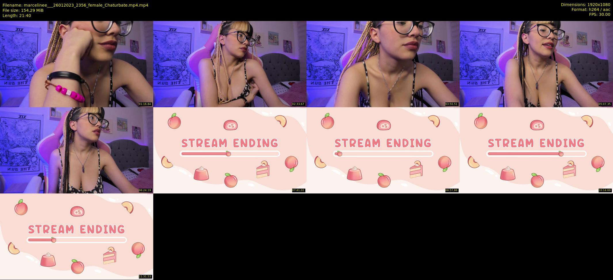 marcelinee__ — 22 minute Chaturbate female cam show recording, 1080p, Jan 26, 2023