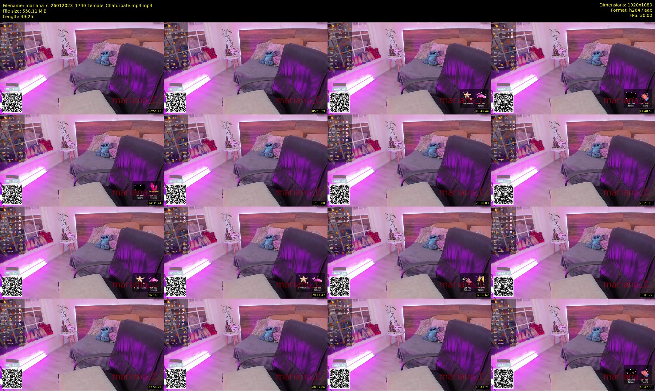 mariana_c — 50 minute Chaturbate female cam show recording, 1080p, Jan 26, 2023
