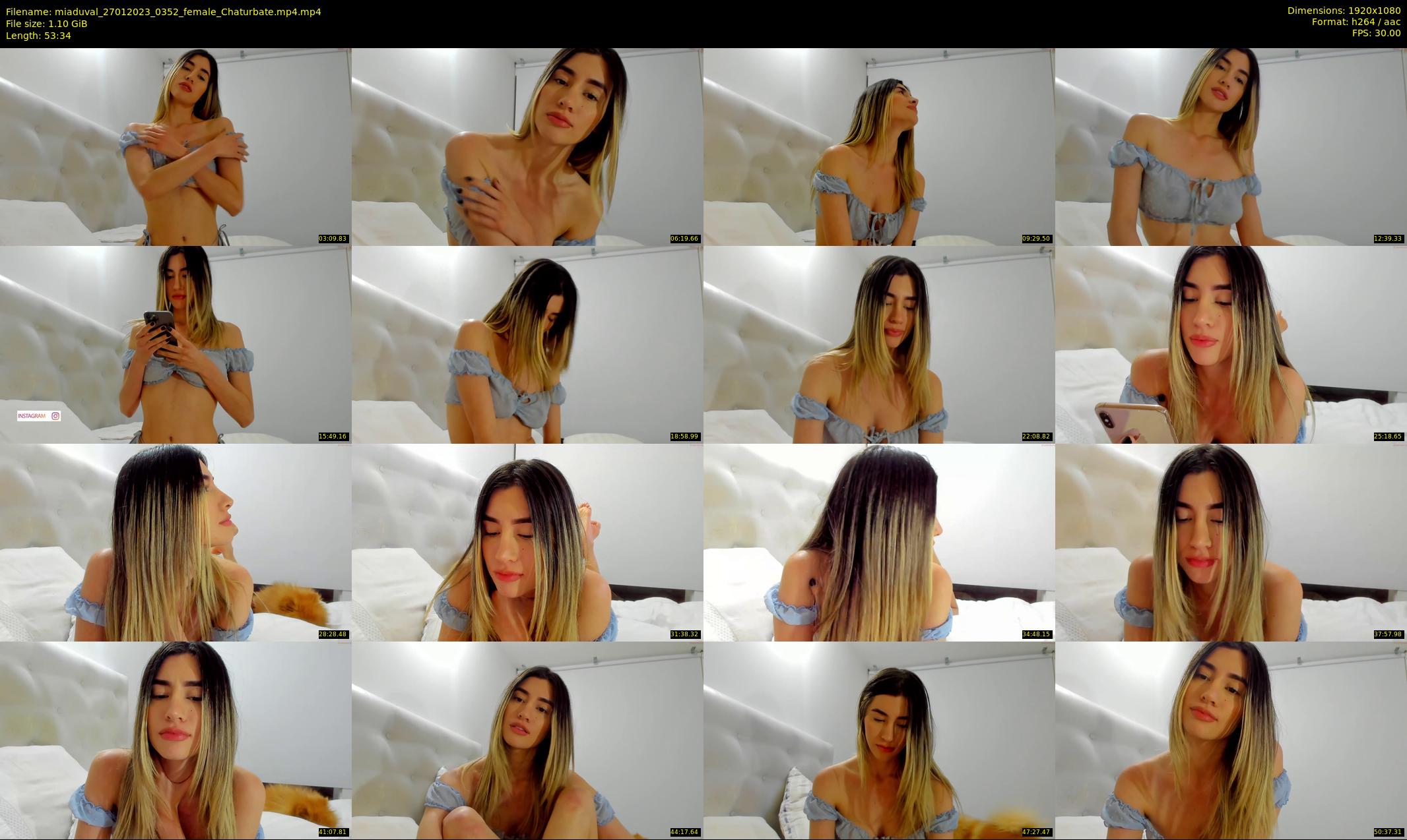 miaduval — 54 minute Chaturbate female cam show recording, 1080p, Jan 27, 2023