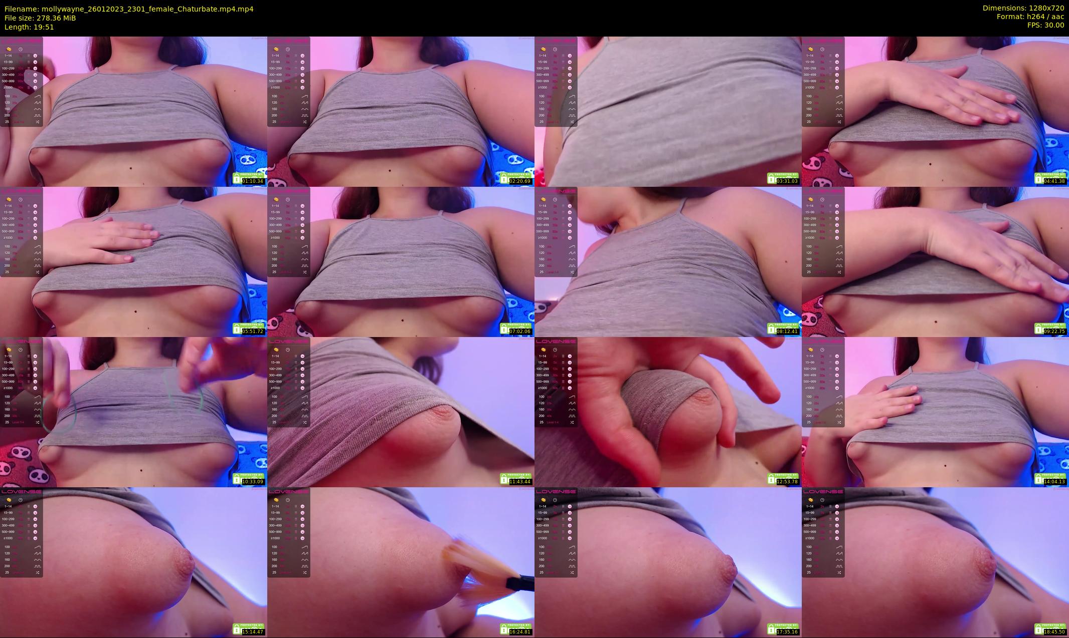 mollywayne — 20 minute Chaturbate female cam show recording, 720p, Jan 26, 2023