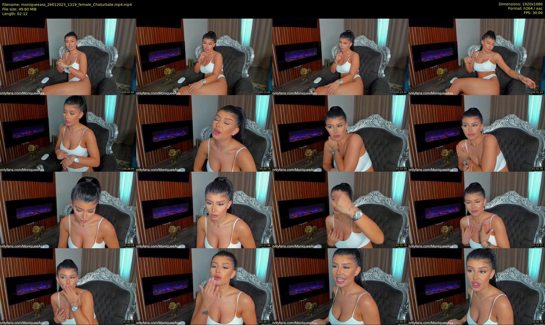 moniqueeass — 3 minute Chaturbate female cam show recording, 1080p, Jan 26, 2023