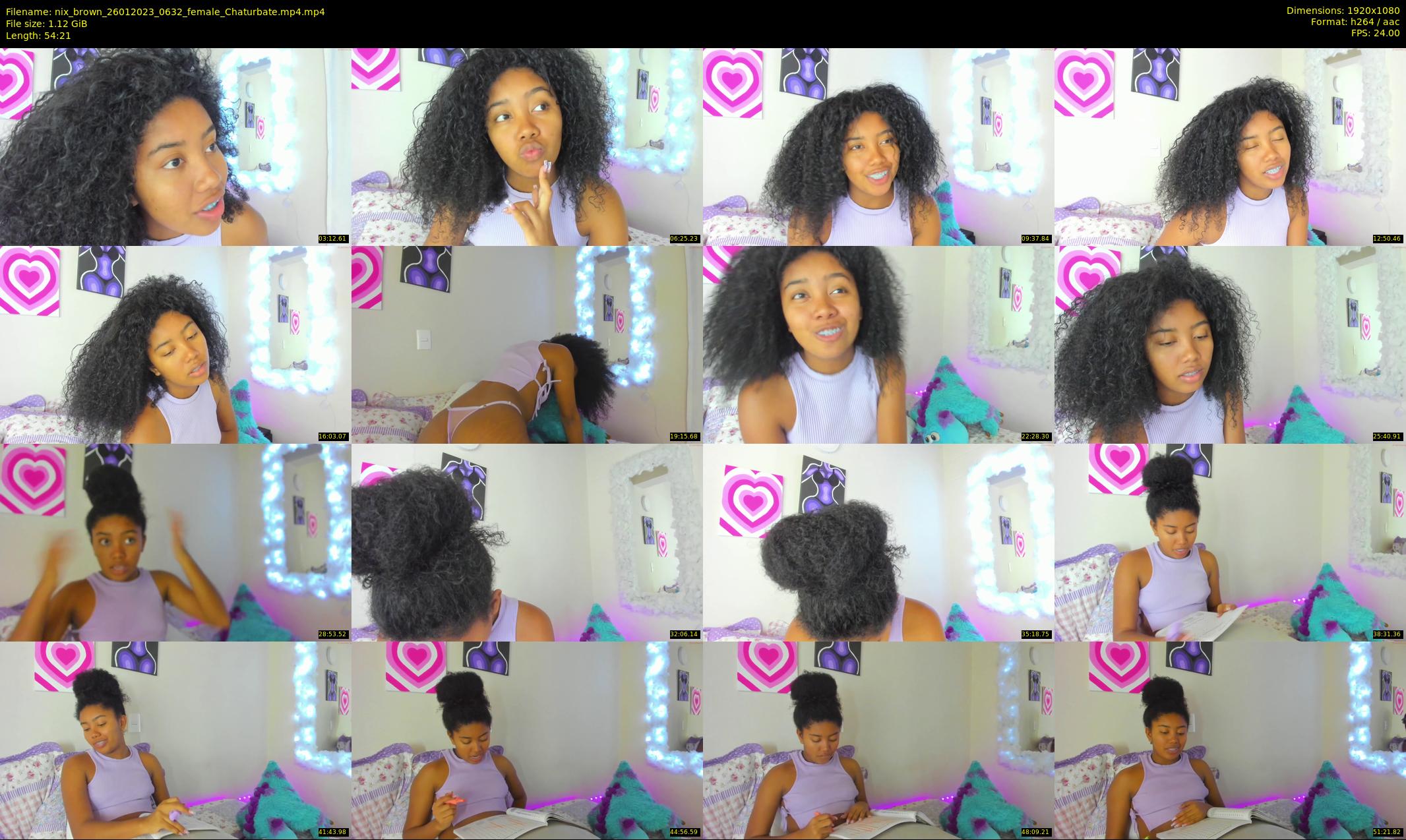 nix_brown — 55 minute Chaturbate female cam show recording, 1080p, Jan 26, 2023