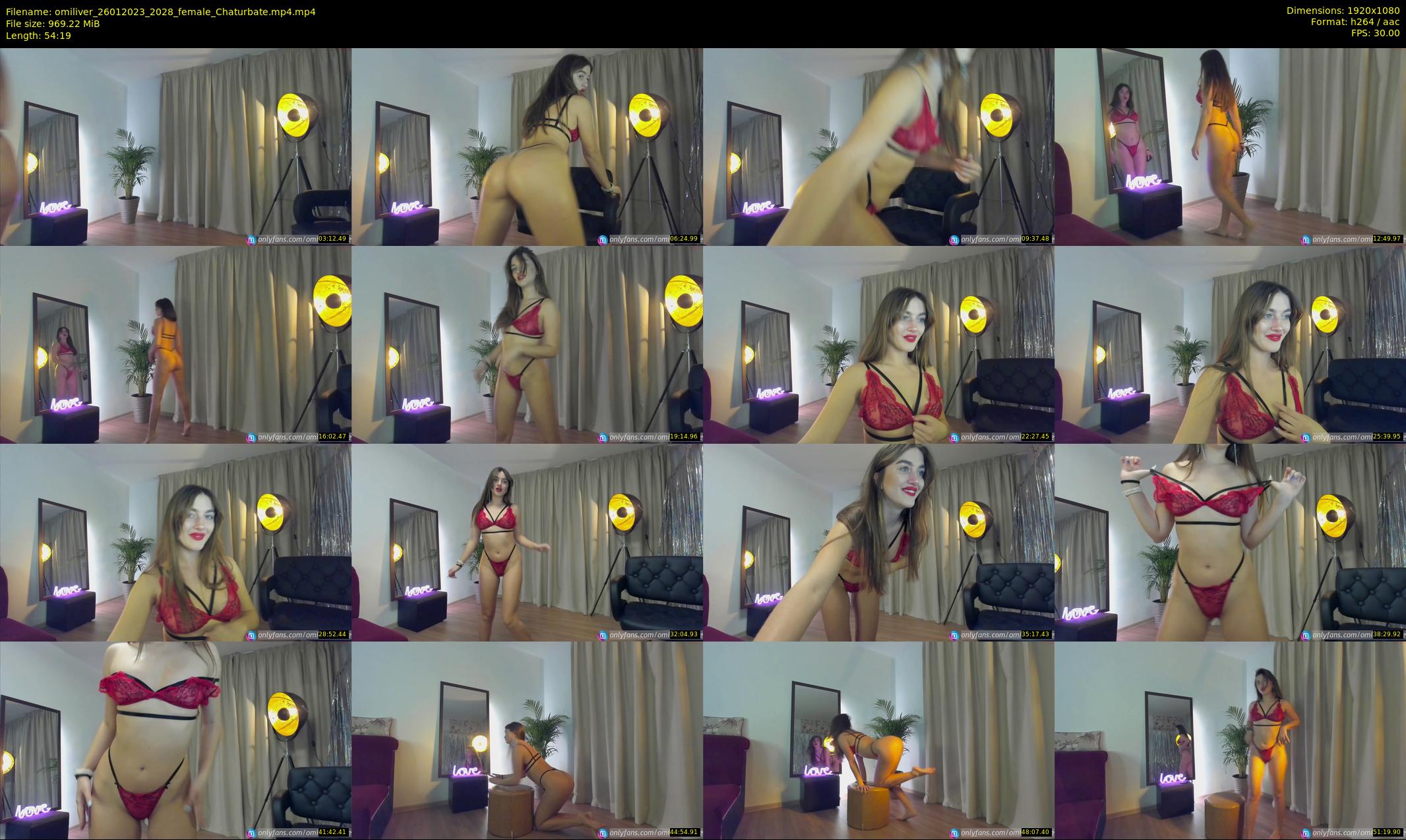 omiliver — 55 minute Chaturbate female cam show recording, 1080p, Jan 26, 2023