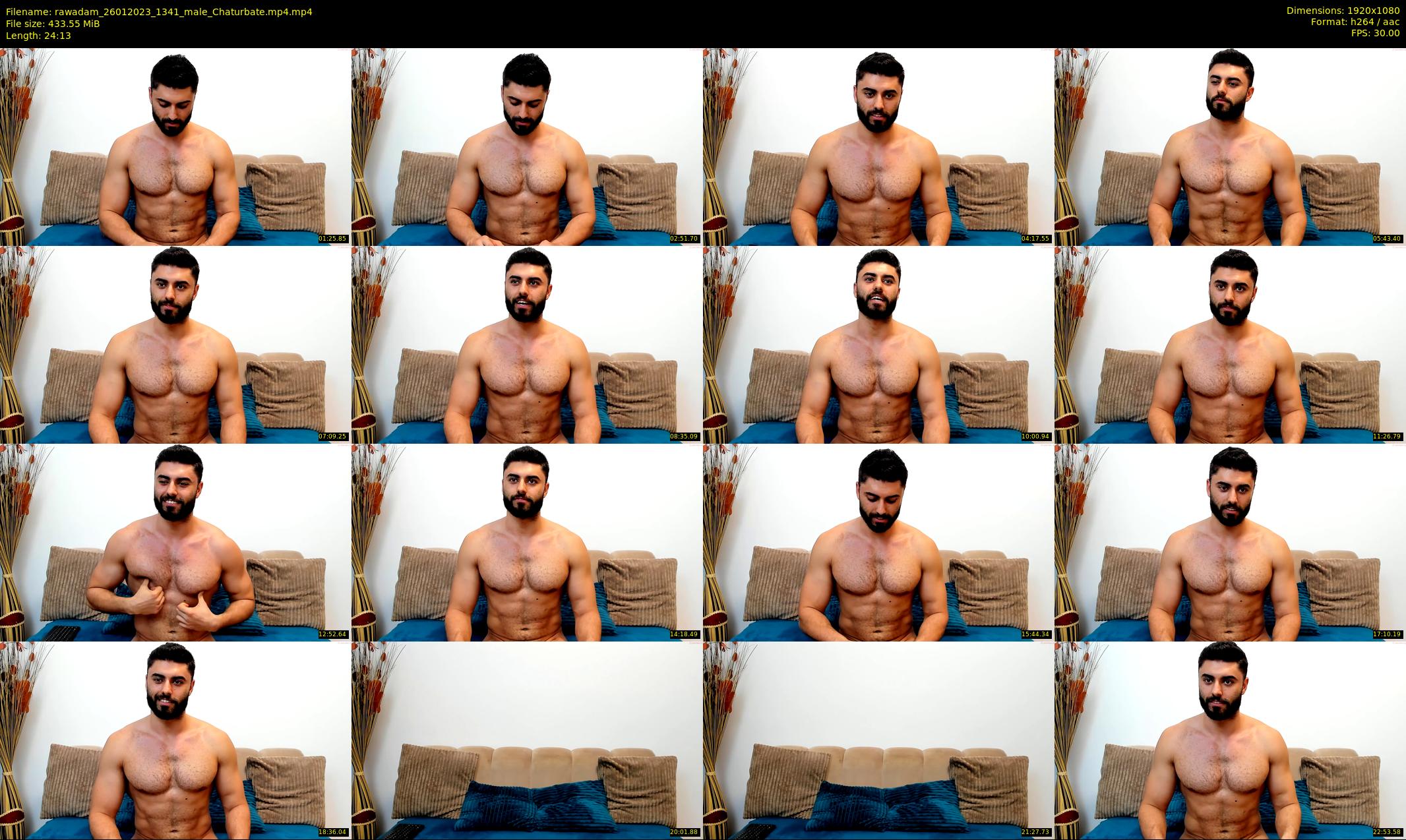 rawadam — 25 minute Chaturbate male cam show recording, 1080p, Jan 26, 2023