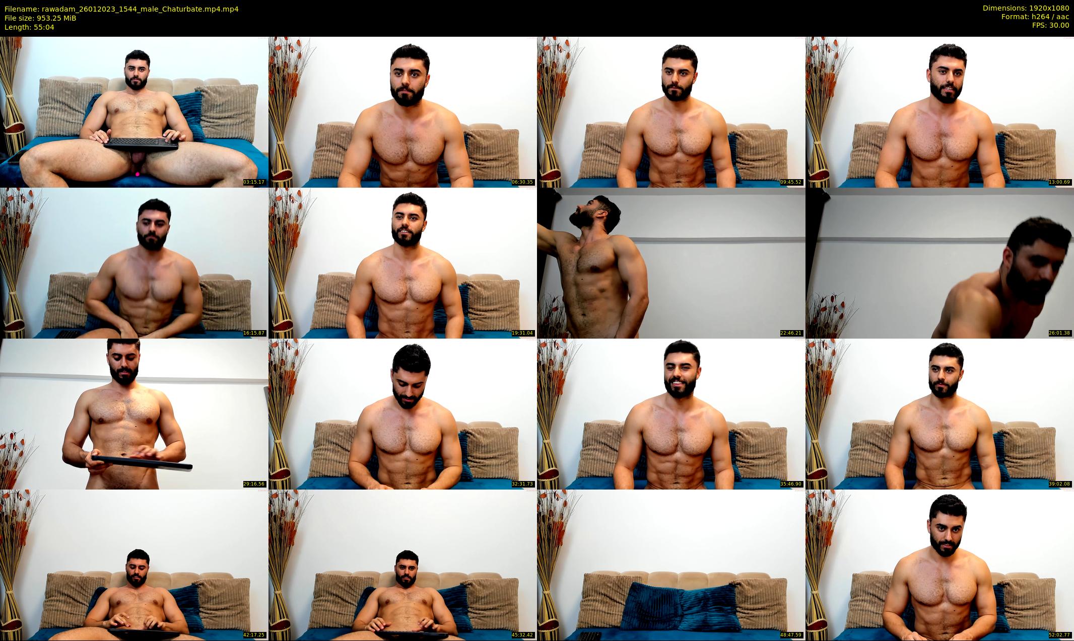 rawadam — 56 minute Chaturbate male cam show recording, 1080p, Jan 26, 2023