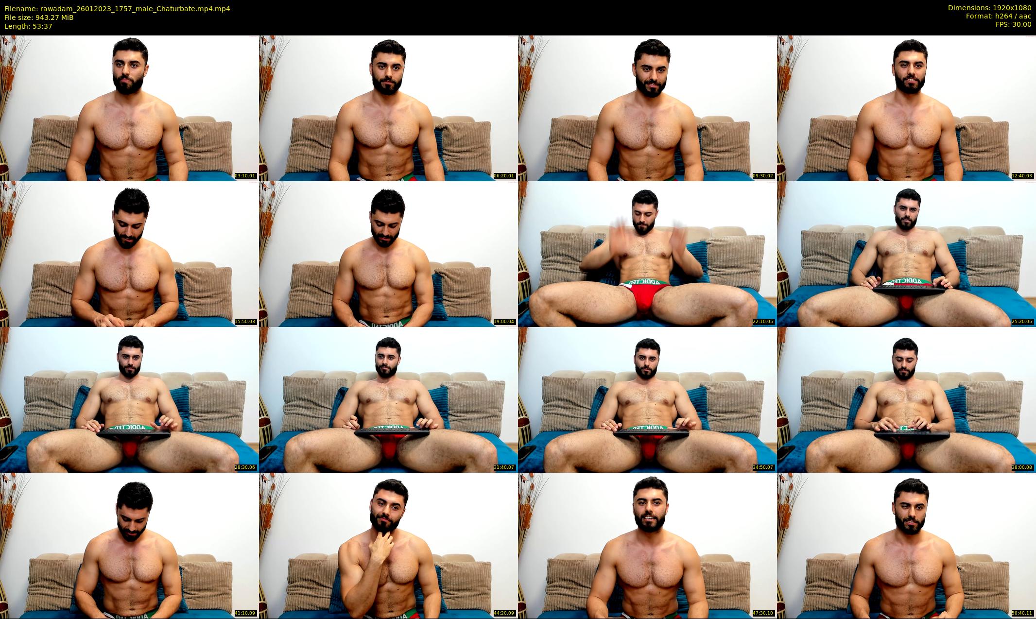 rawadam — 54 minute Chaturbate male cam show recording, 1080p, Jan 26, 2023