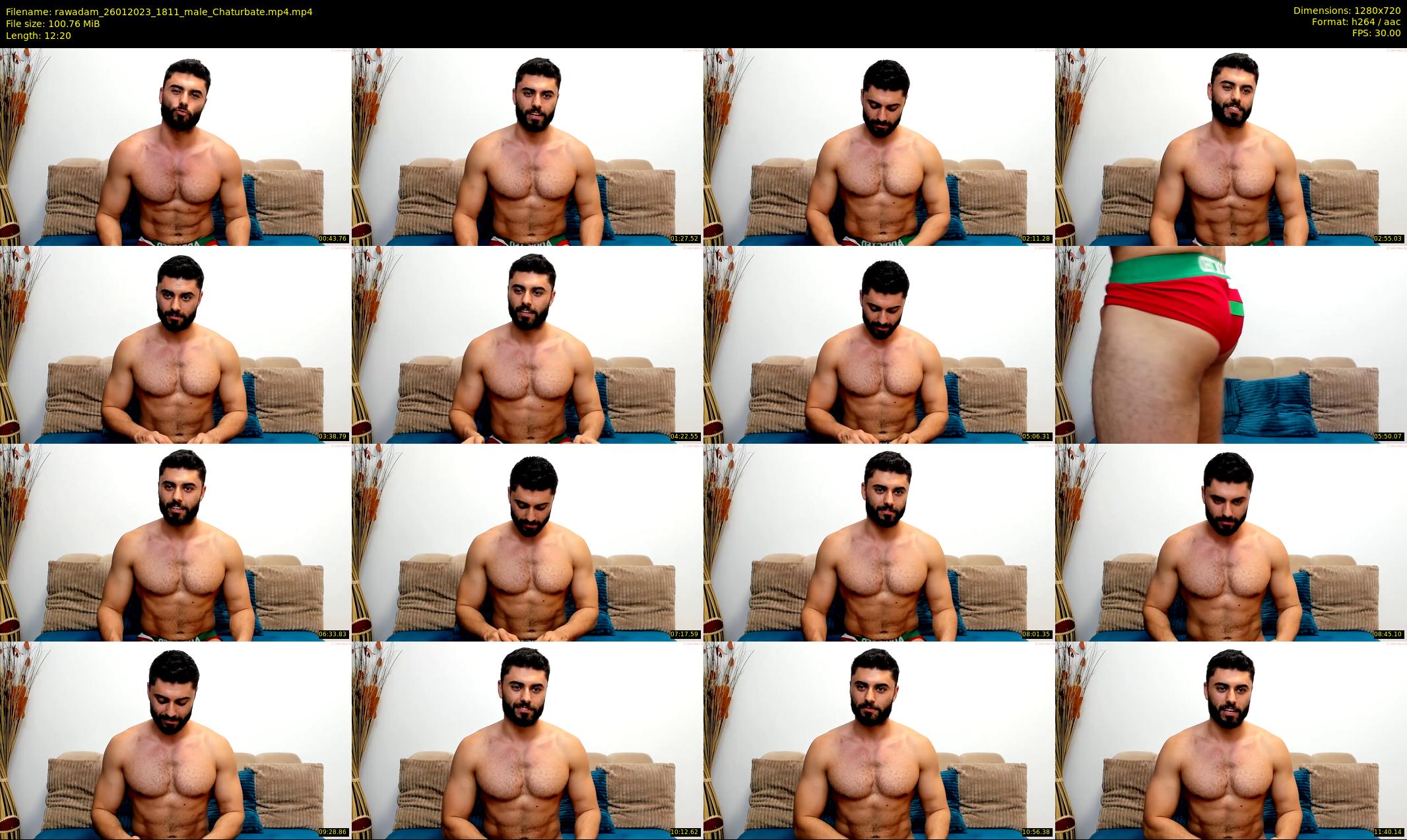 rawadam — 13 minute Chaturbate male cam show recording, 720p, Jan 26, 2023