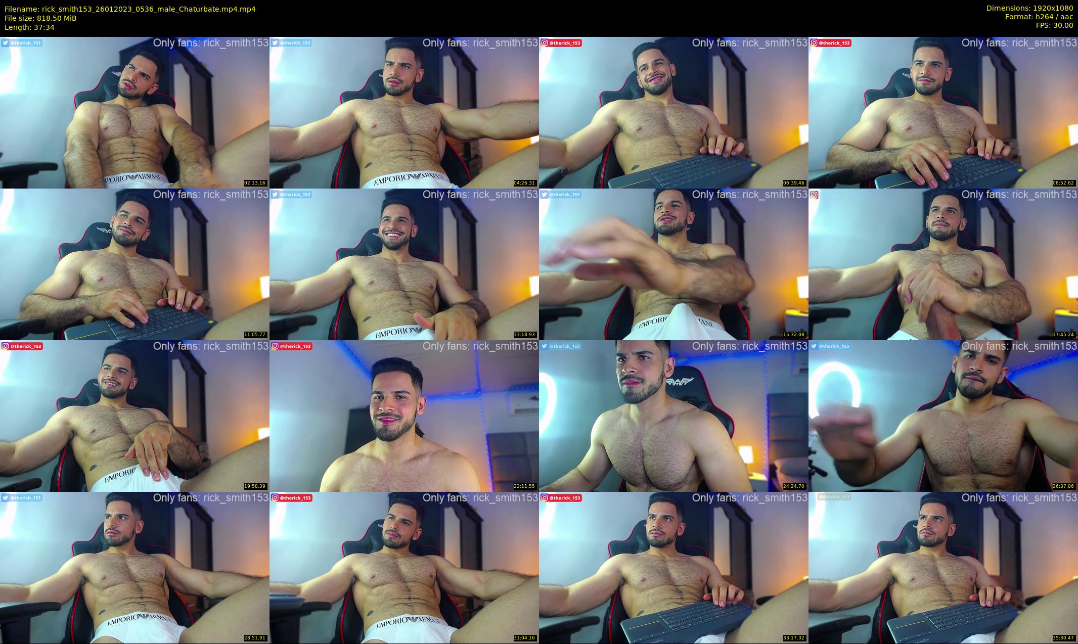 rick_smith153 — 38 minute Chaturbate male cam show recording, 1080p, Jan 26, 2023