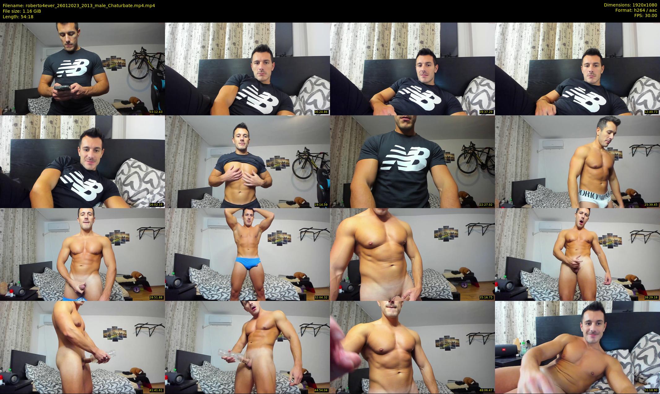 roberto4ever — 55 minute Chaturbate male cam show recording, 1080p, Jan 26, 2023
