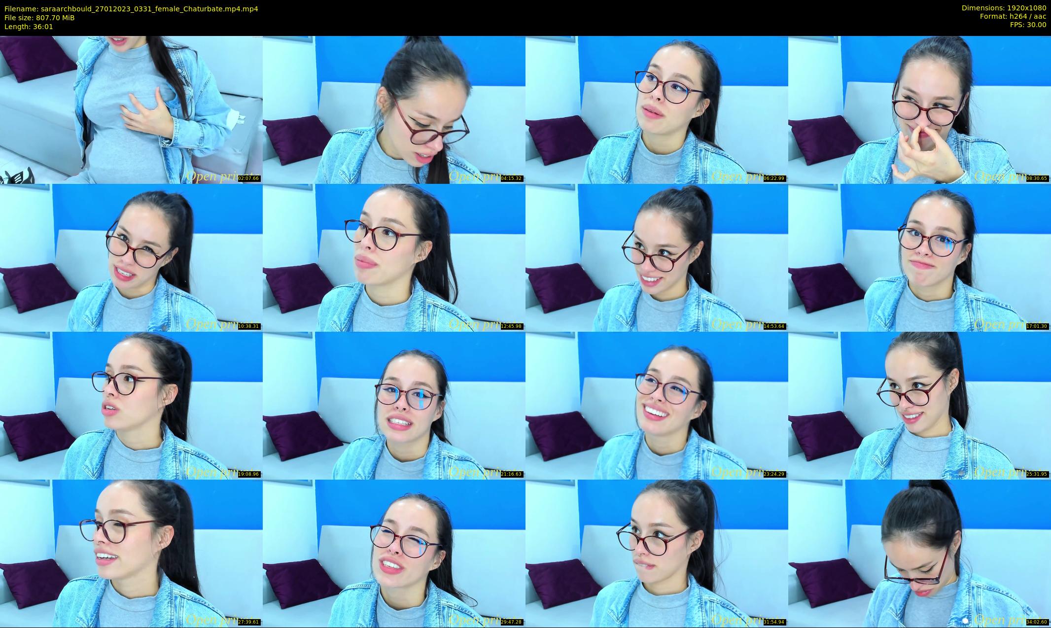 saraarchbould — 37 minute Chaturbate female cam show recording, 1080p, Jan 27, 2023