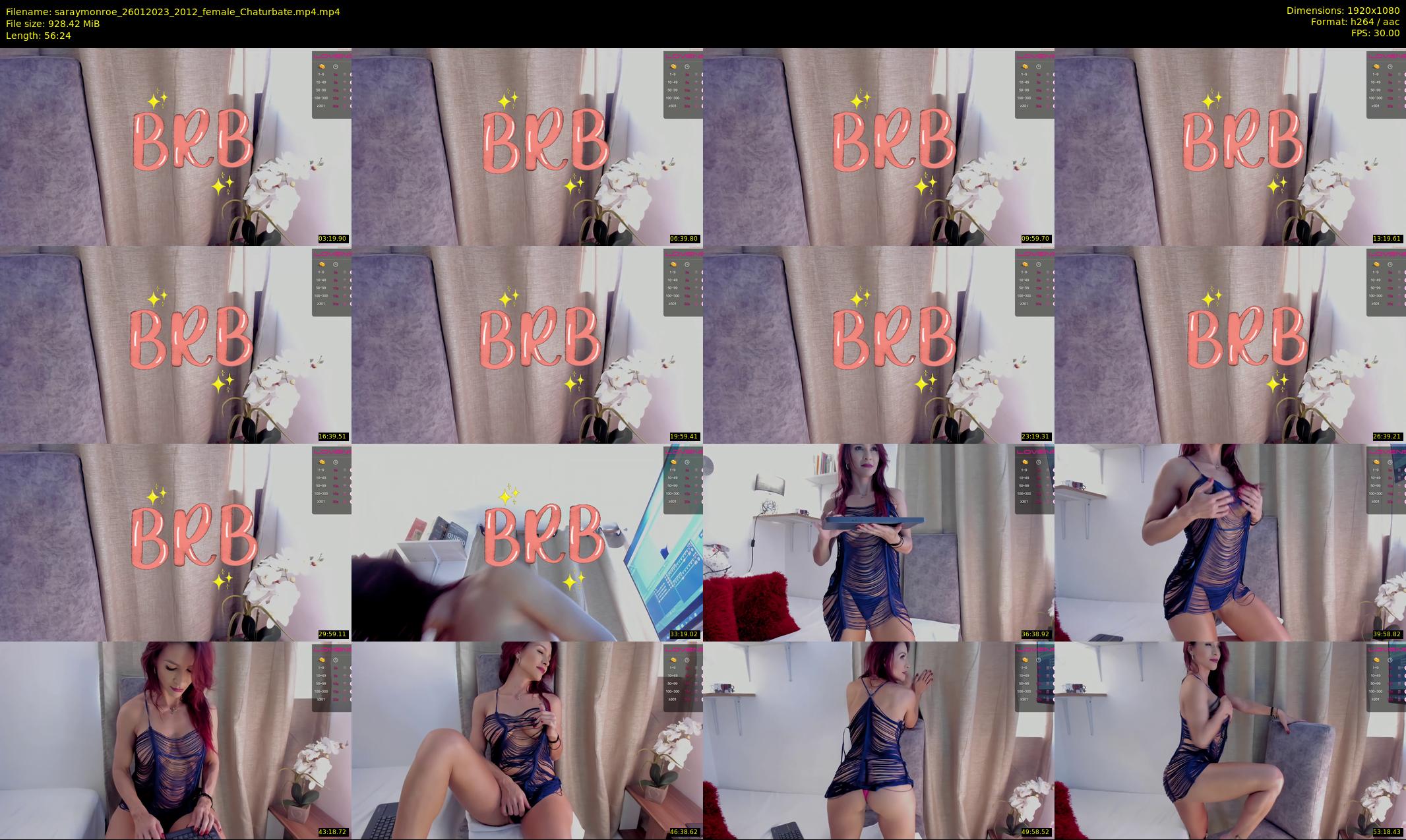 saraymonroe — 57 minute Chaturbate female cam show recording, 1080p, Jan 26, 2023