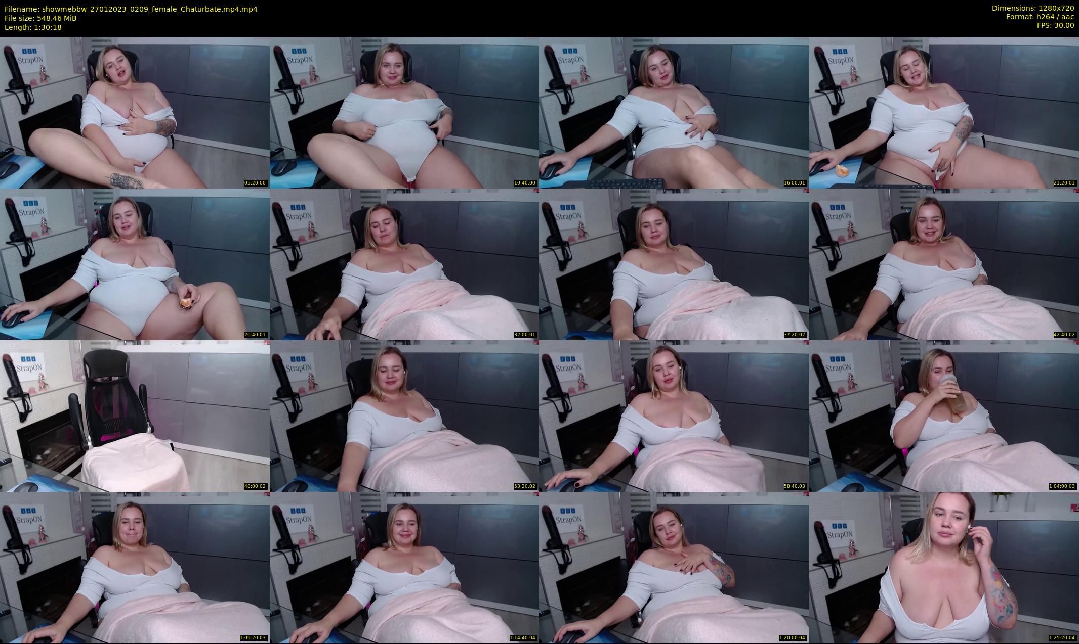 showmebbw — 91 minute Chaturbate female cam show recording, 720p, Jan 27, 2023