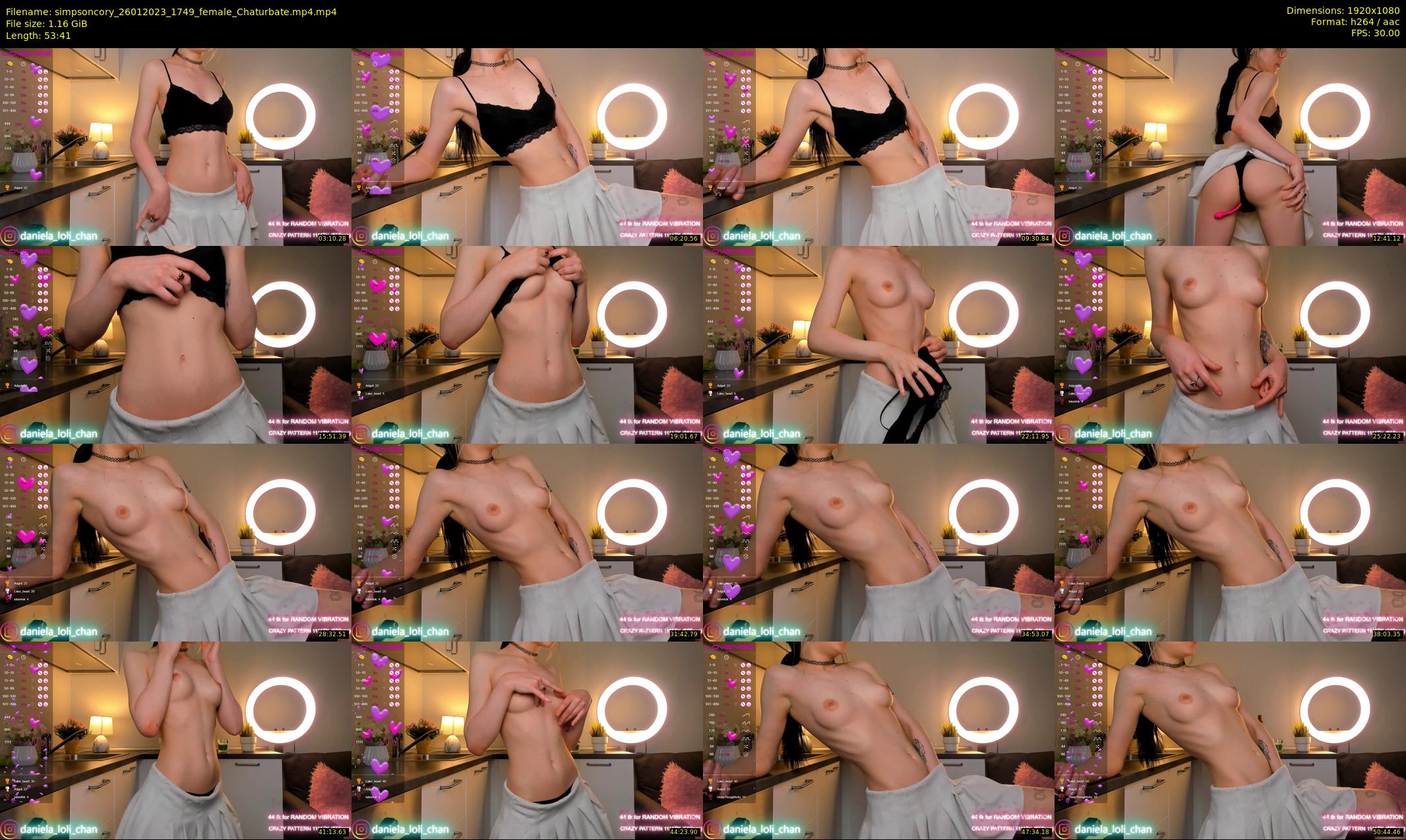 simpsoncory — 54 minute Chaturbate female cam show recording, 1080p, Jan 26, 2023