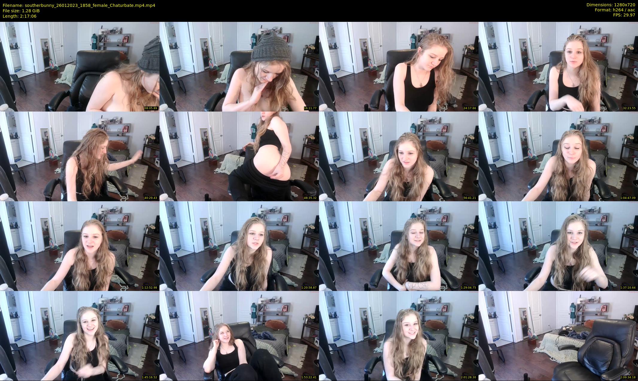 southerbunny — 138 minute Chaturbate female cam show recording, 720p, Jan 26, 2023