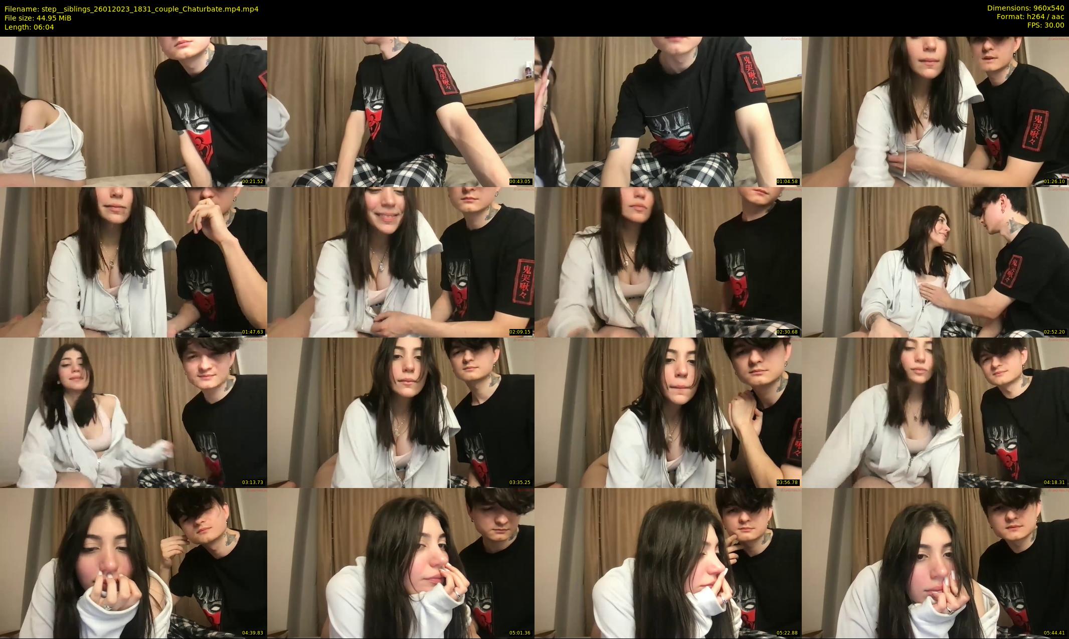 step__siblings — 7 minute Chaturbate couple cam show recording, 480p, Jan 26, 2023