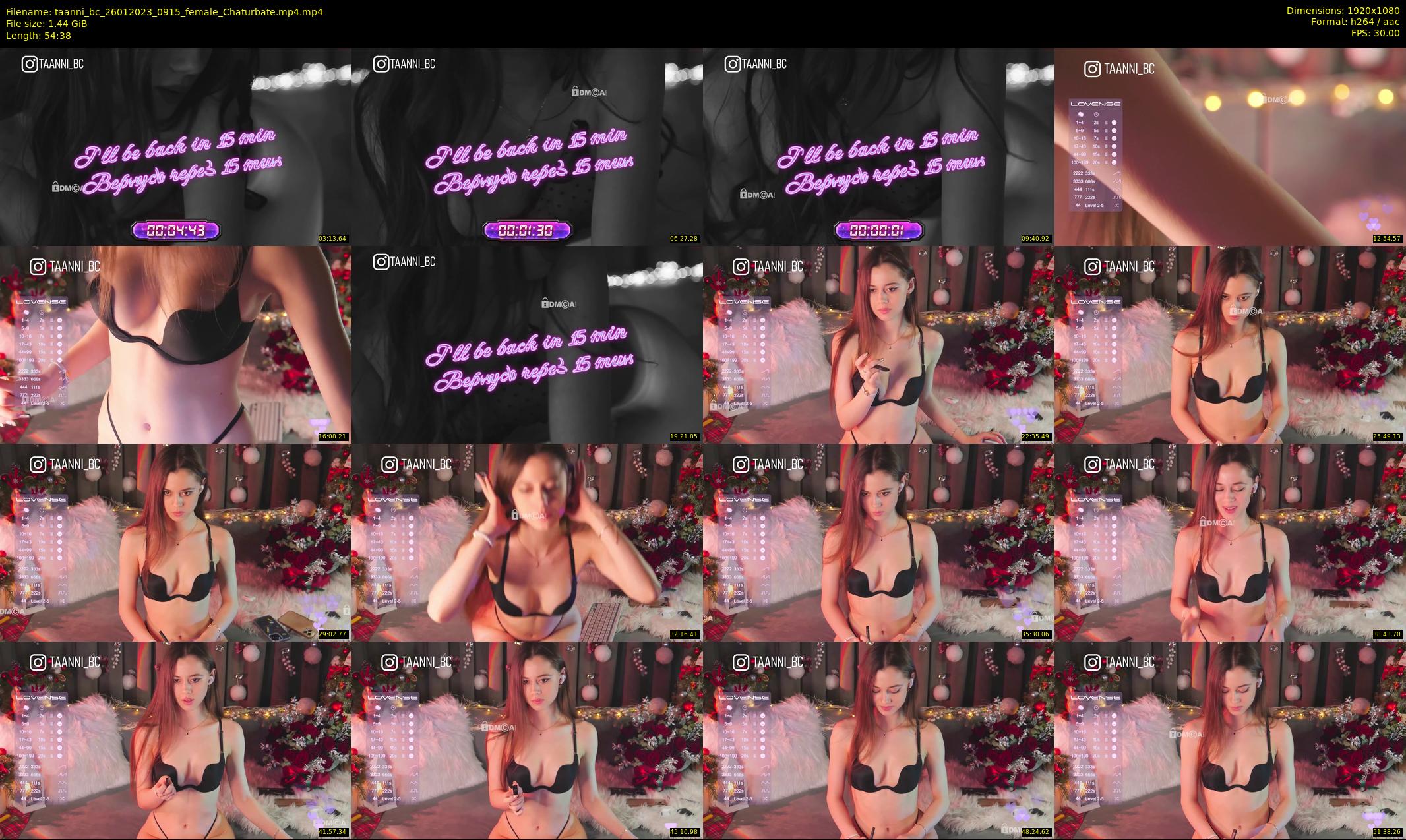 taanni_bc — 55 minute Chaturbate female cam show recording, 1080p, Jan 26, 2023