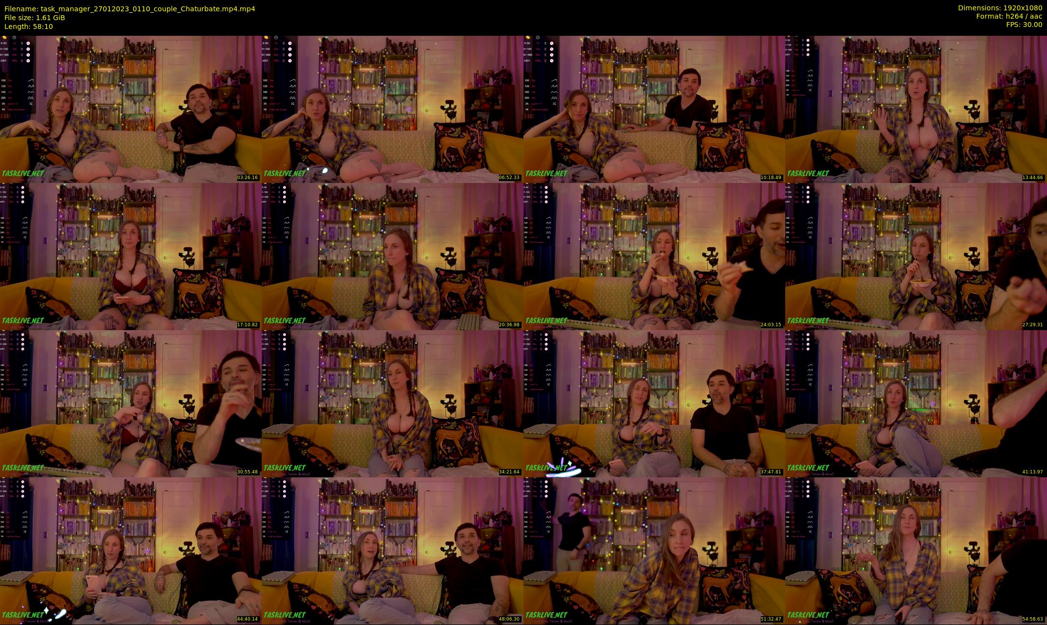 task_manager — 59 minute Chaturbate couple cam show recording, 1080p, Jan 27, 2023