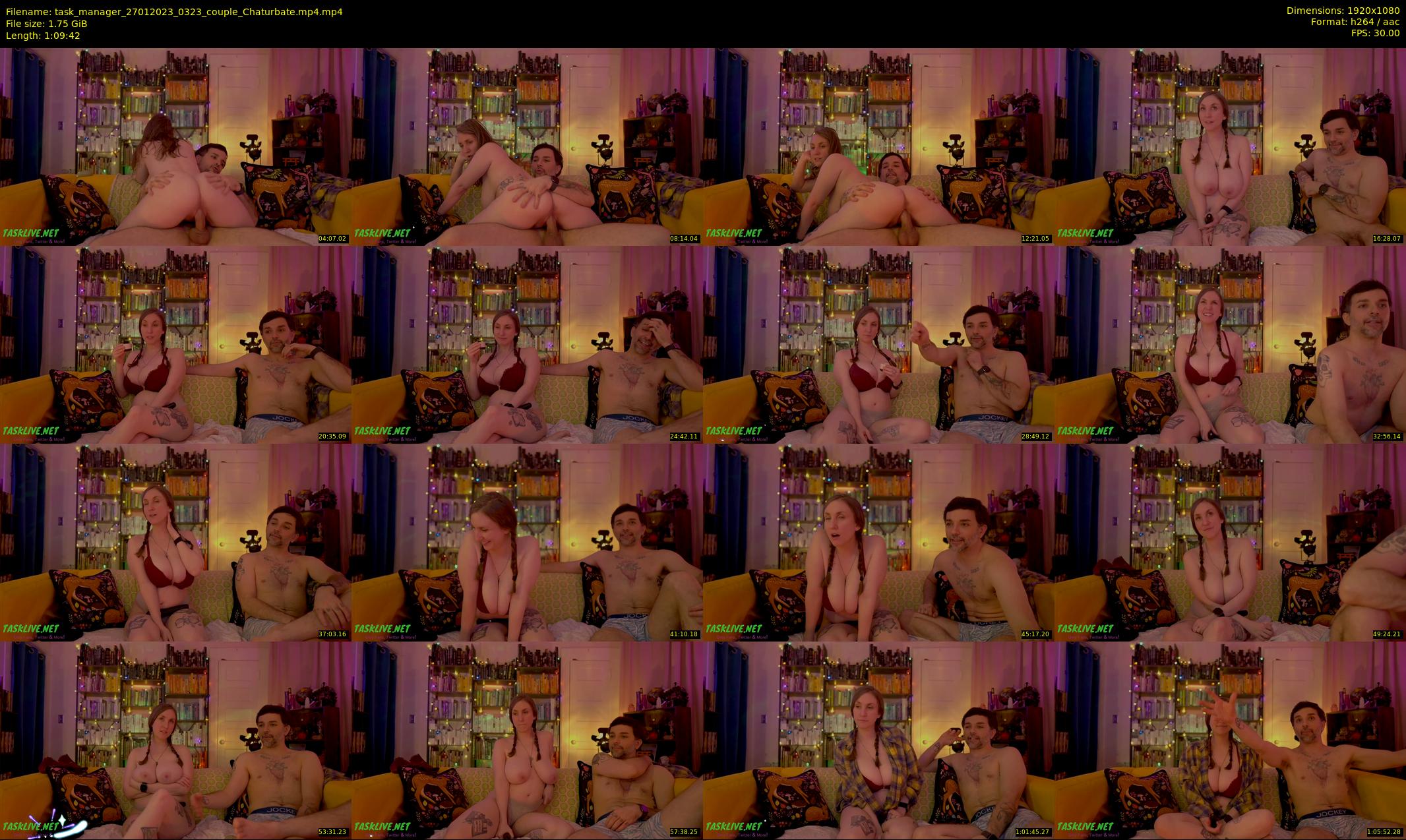 task_manager — 70 minute Chaturbate couple cam show recording, 1080p, Jan 27, 2023