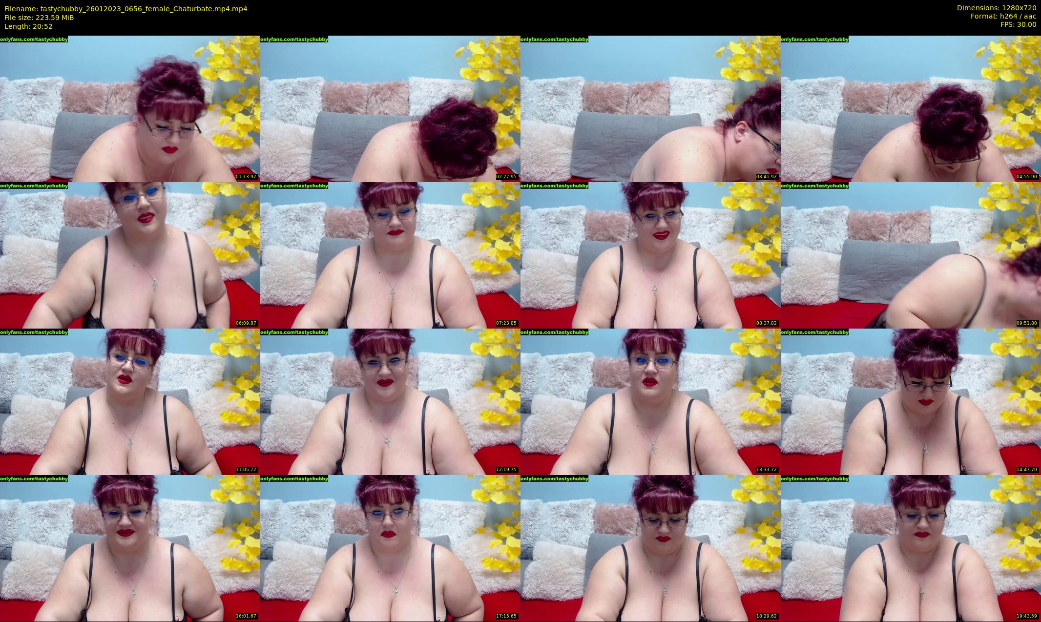 tastychubby — 21 minute Chaturbate female cam show recording, 720p, Jan 26, 2023