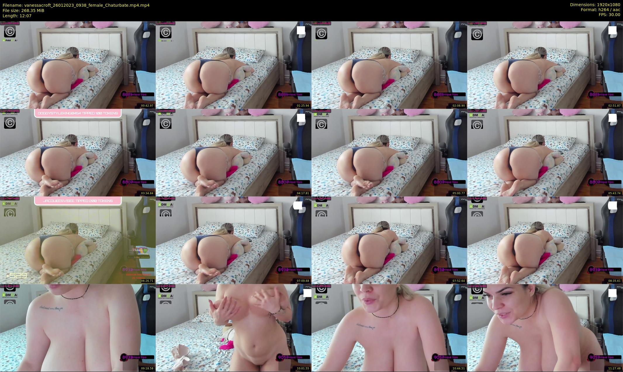 vanessacroft — 13 minute Chaturbate female cam show recording, 1080p, Jan 26, 2023