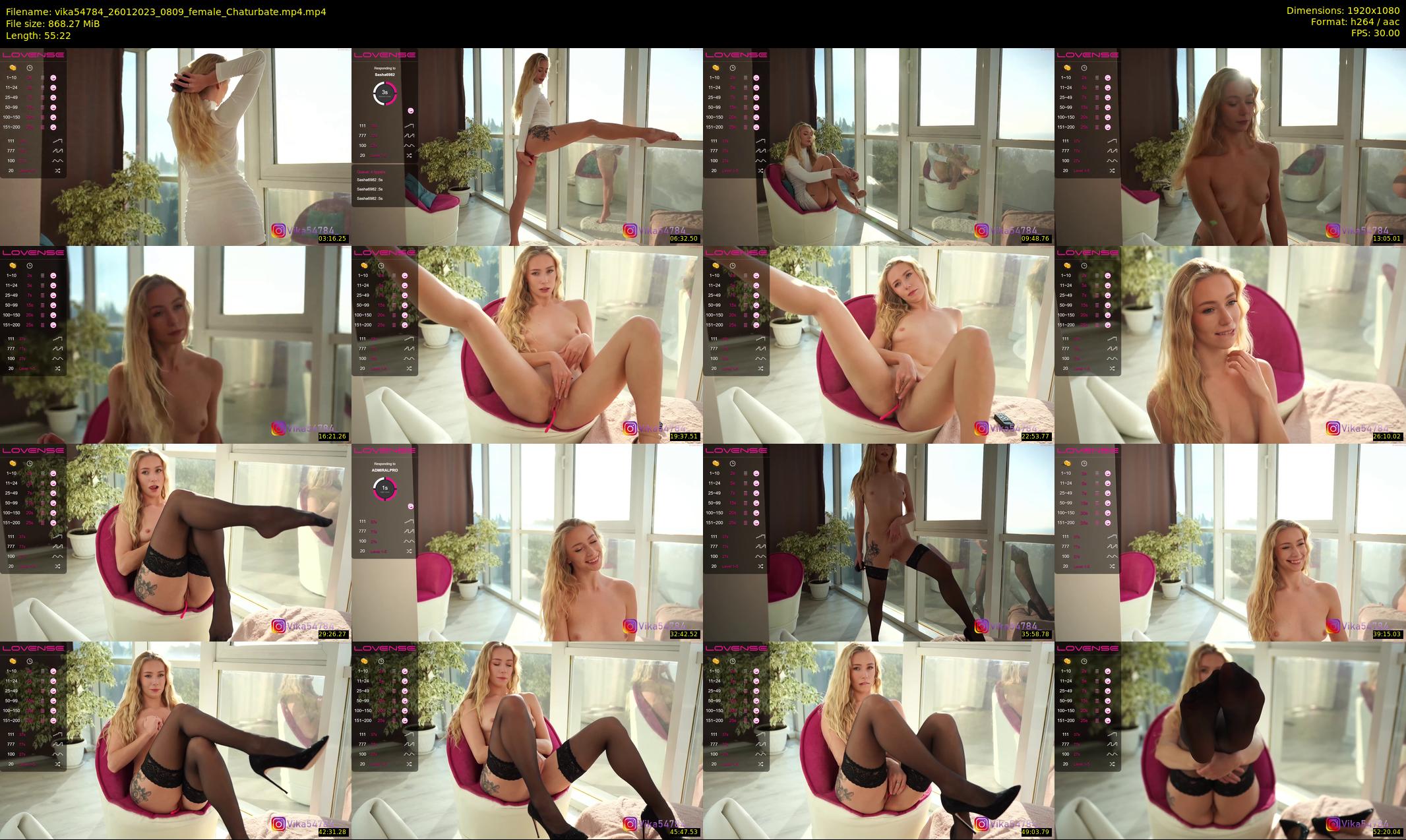 vika54784 — 56 minute Chaturbate female cam show recording, 1080p, Jan 26, 2023