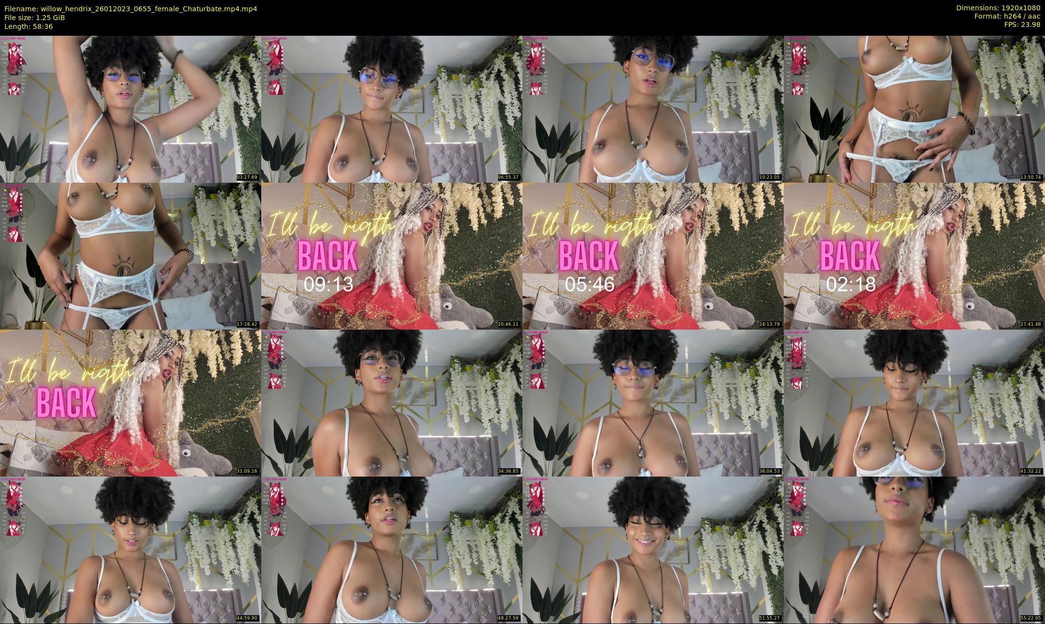 willow_hendrix — 59 minute Chaturbate female cam show recording, 1080p, Jan 26, 2023
