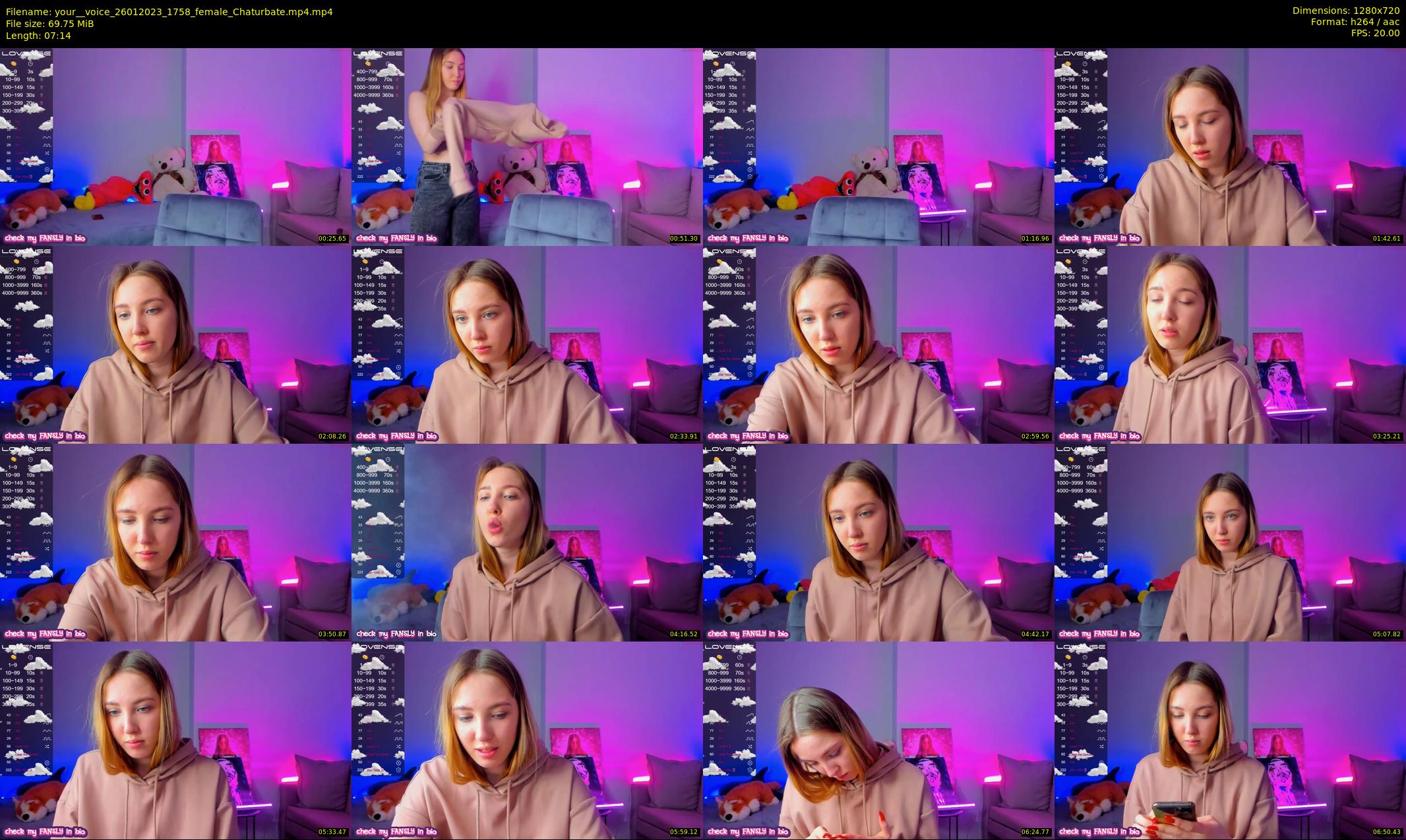 your__voice — 8 minute Chaturbate female cam show recording, 720p, Jan 26, 2023