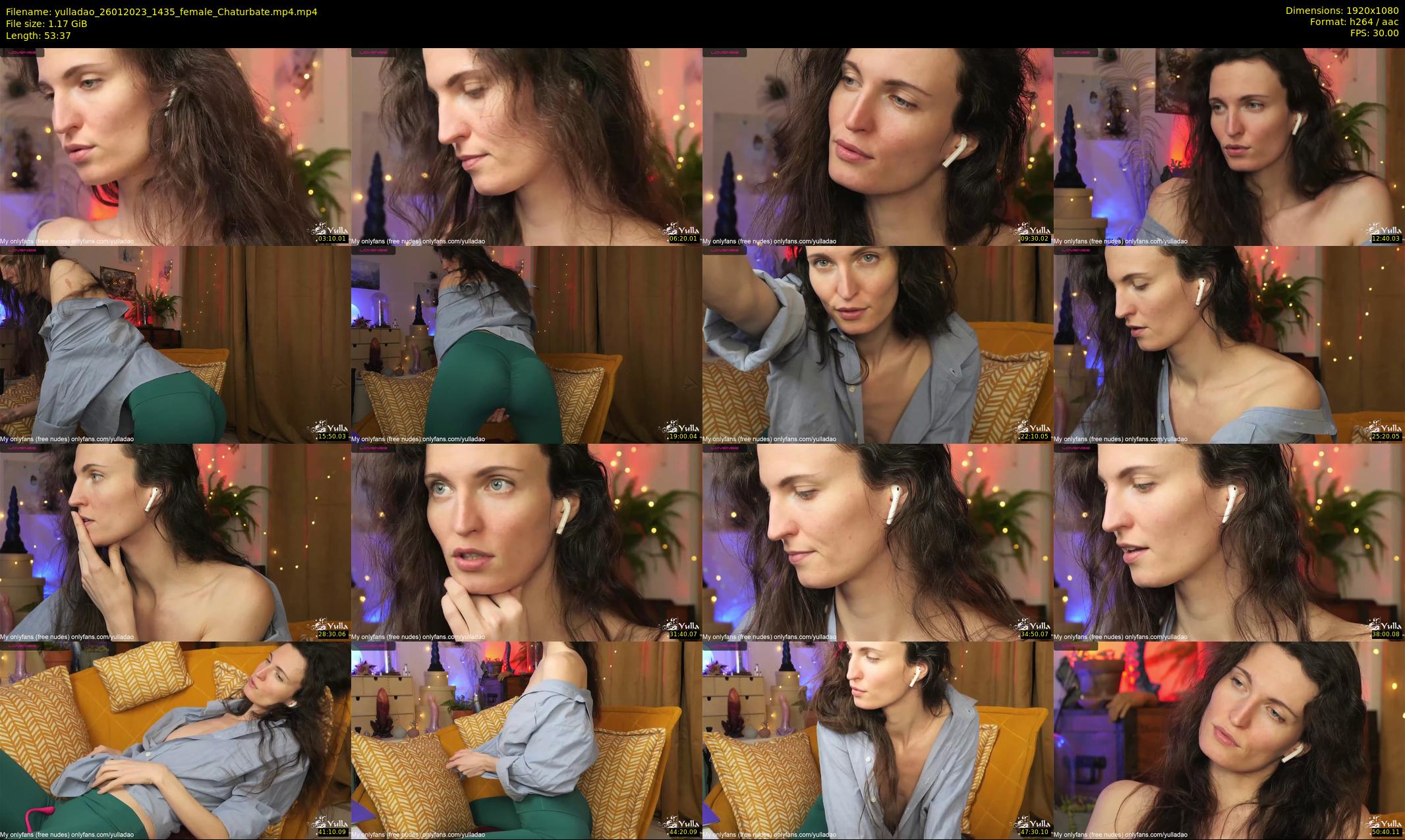 yulladao — 54 minute Chaturbate female cam show recording, 1080p, Jan 26, 2023