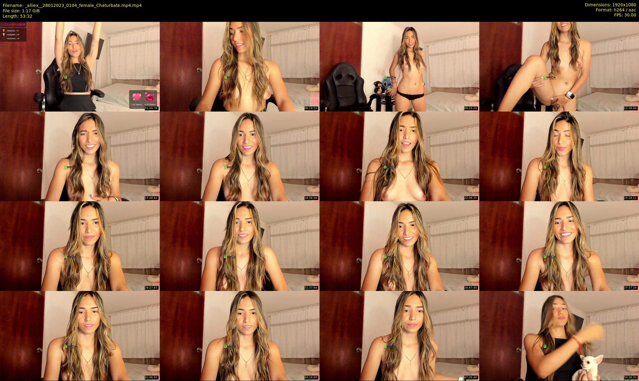 _alliex_ — 54 minute Chaturbate female cam show recording, 1080p, Jan 28, 2023