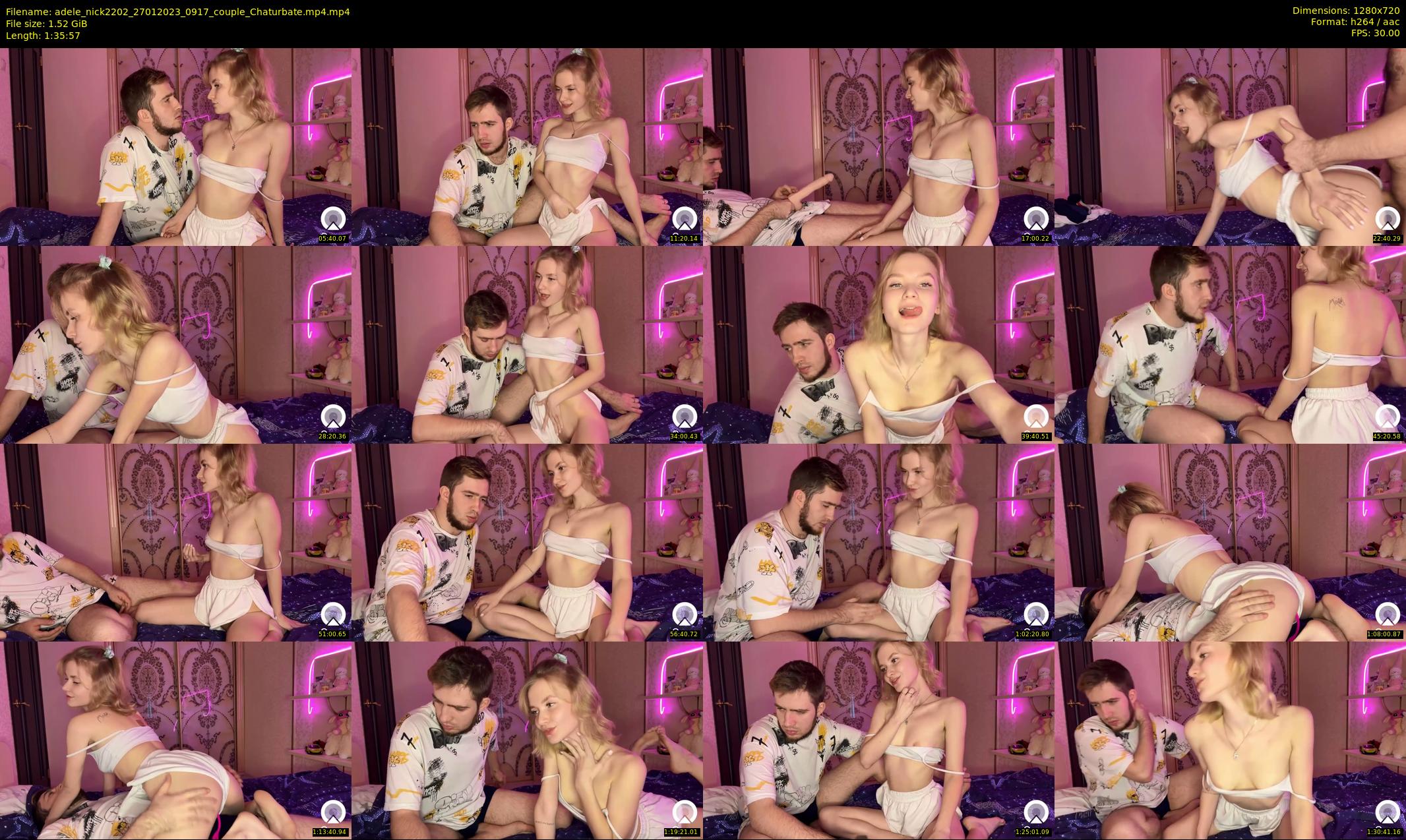 adele_nick2202 — 96 minute Chaturbate couple cam show recording, 720p, Jan 27, 2023