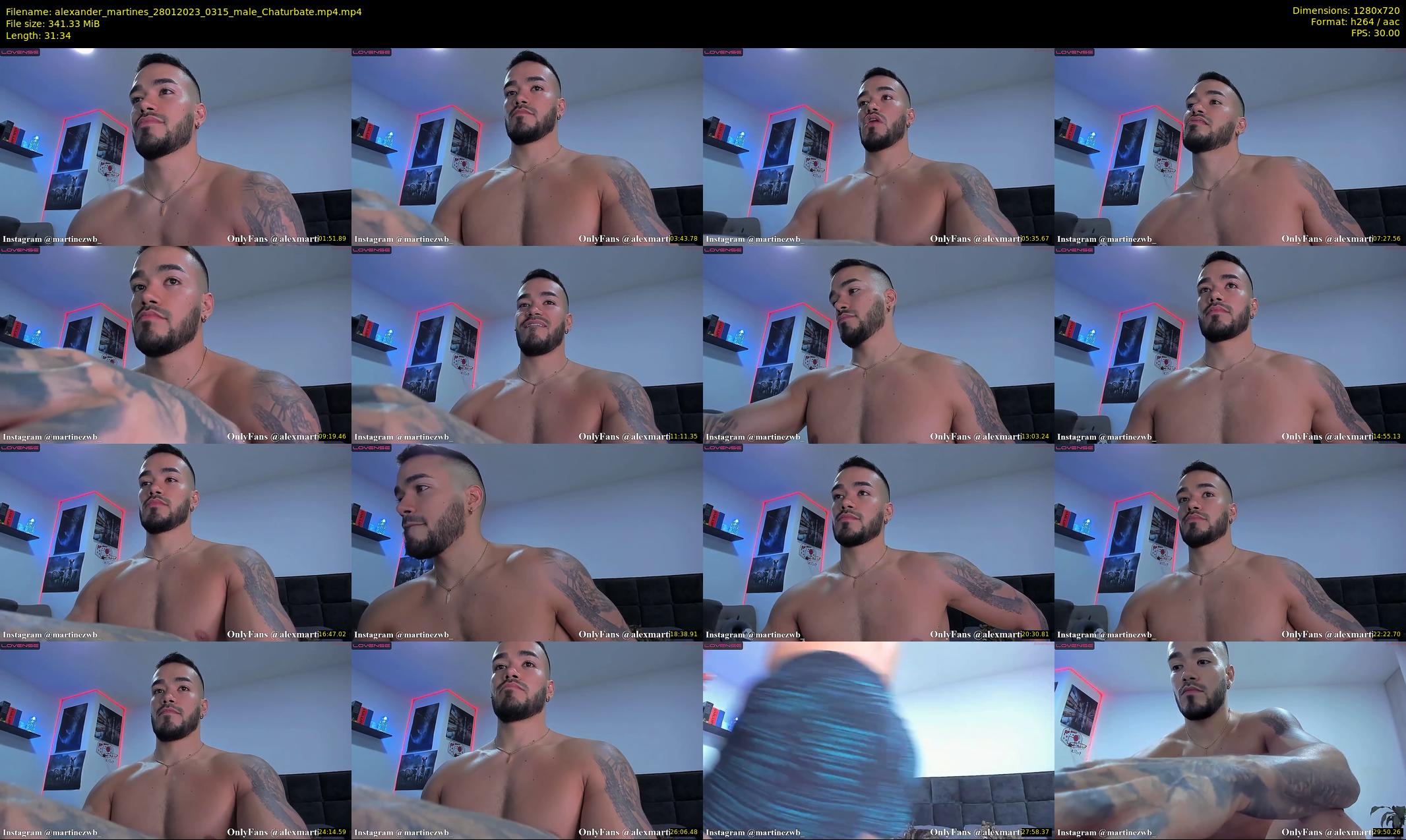 alexander_martines — 32 minute Chaturbate male cam show recording, 720p, Jan 28, 2023