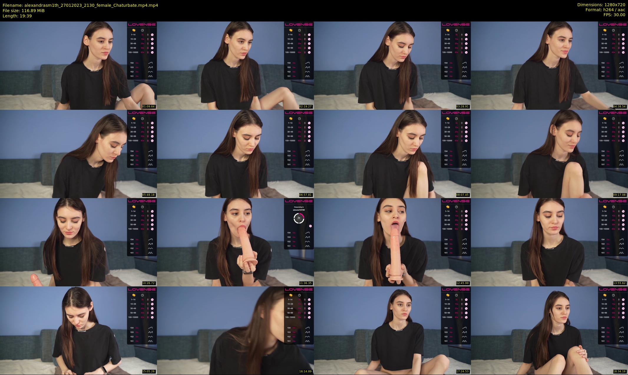 alexandrasm1th — 20 minute Chaturbate female cam show recording, 720p, Jan 27, 2023