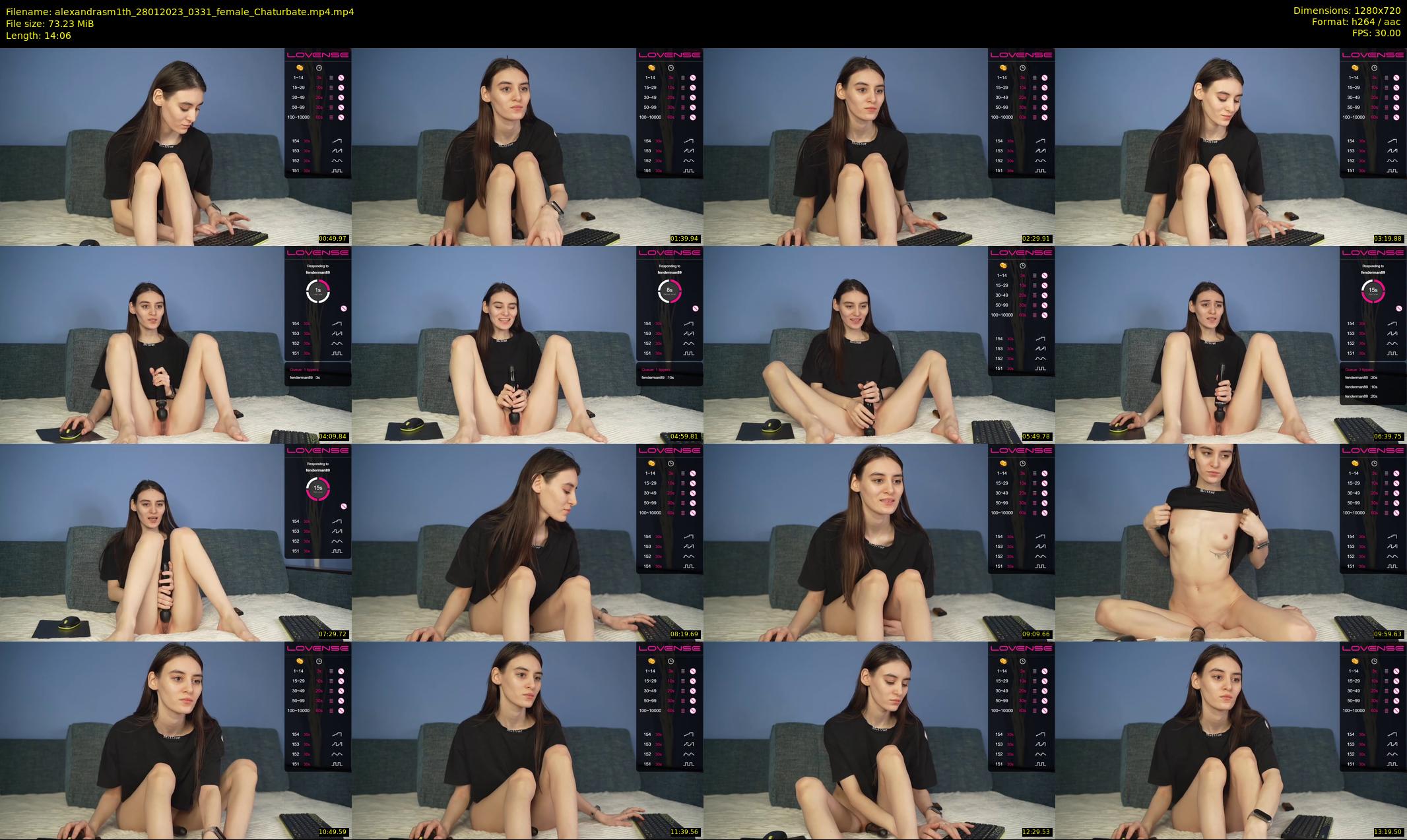 alexandrasm1th — 15 minute Chaturbate female cam show recording, 720p, Jan 28, 2023