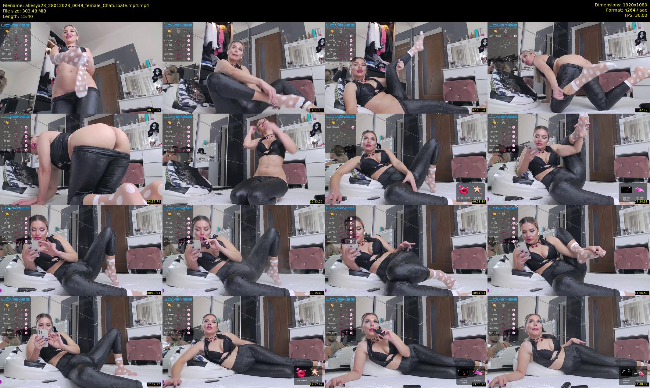 allesya23 — 16 minute Chaturbate female cam show recording, 1080p, Jan 28, 2023