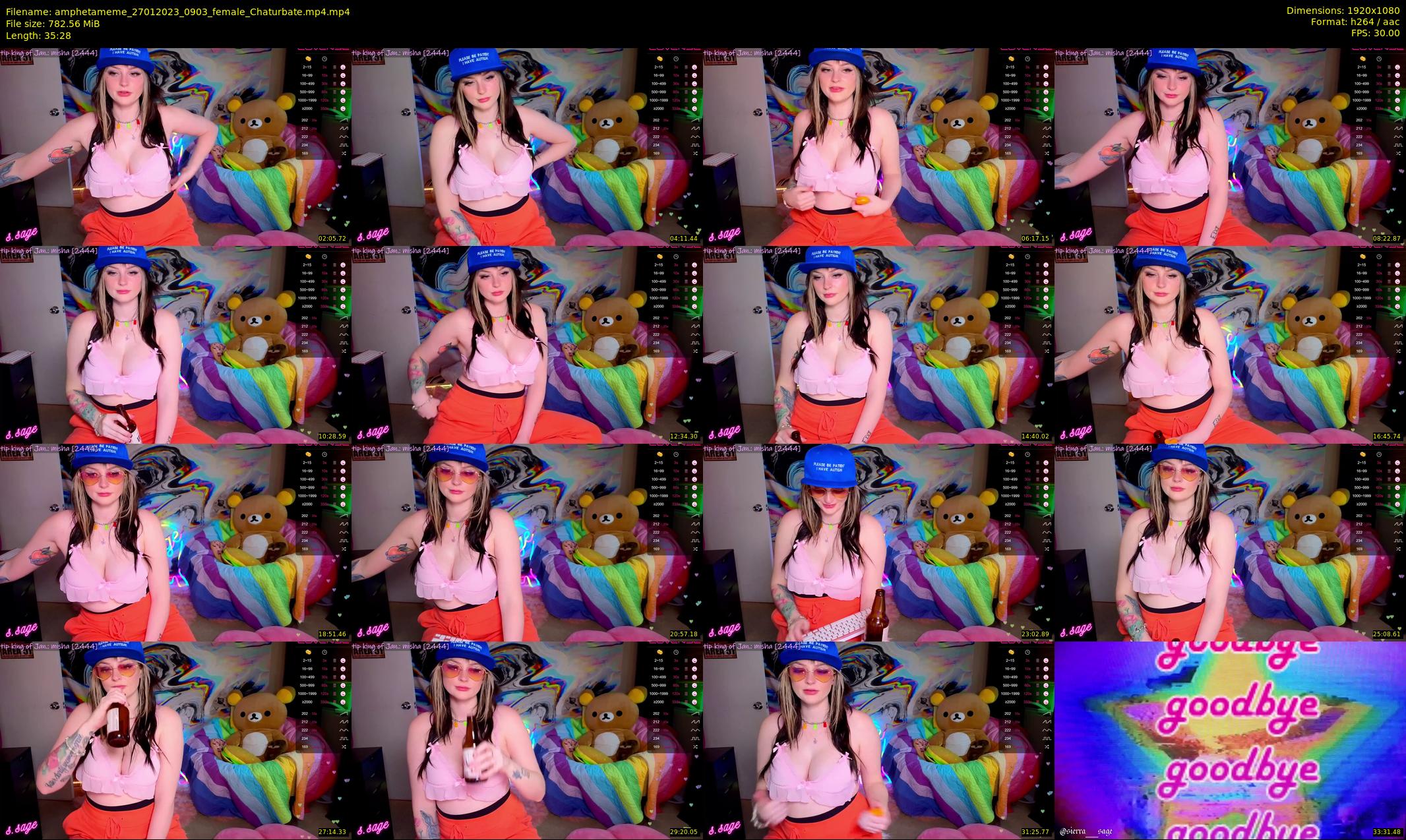 amphetameme — 36 minute Chaturbate female cam show recording, 1080p, Jan 27, 2023