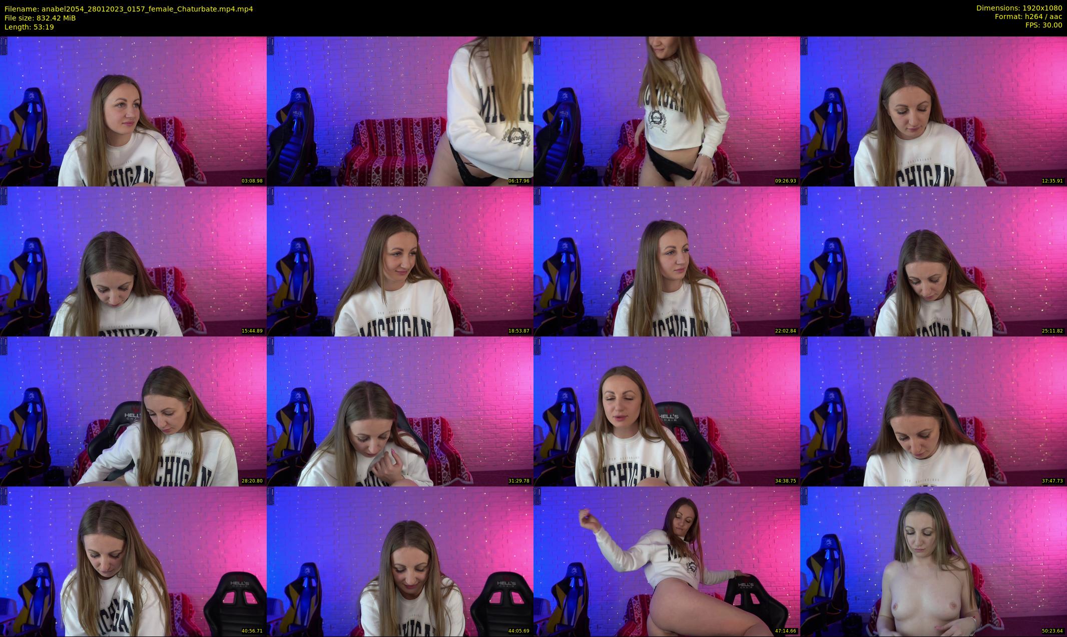 anabel2054 — 54 minute Chaturbate female cam show recording, 1080p, Jan 28, 2023
