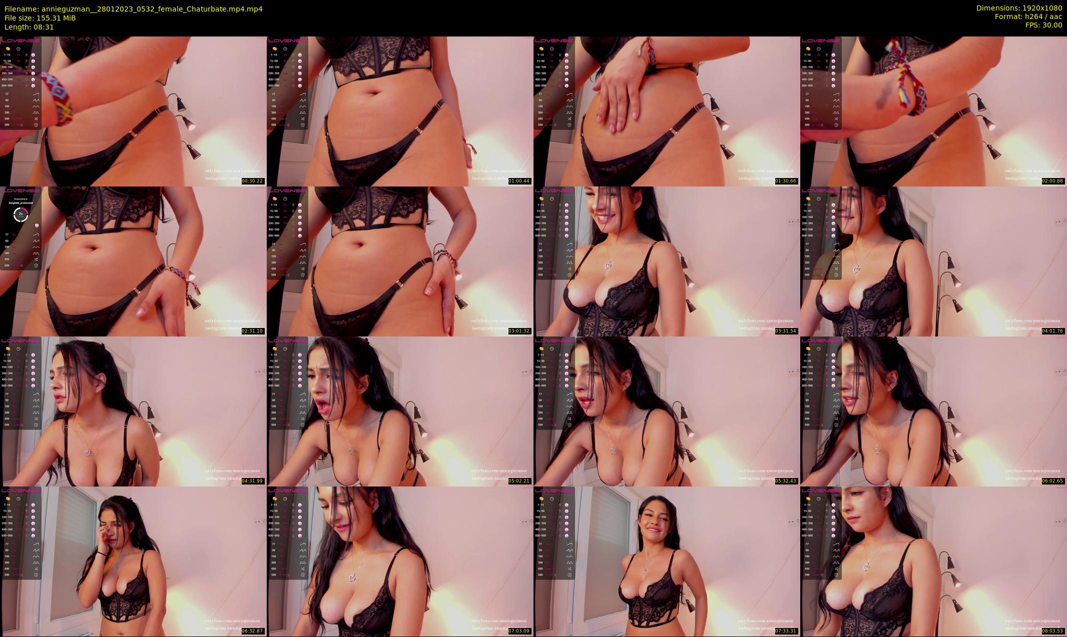 annieguzman_ — 9 minute Chaturbate female cam show recording, 1080p, Jan 28, 2023