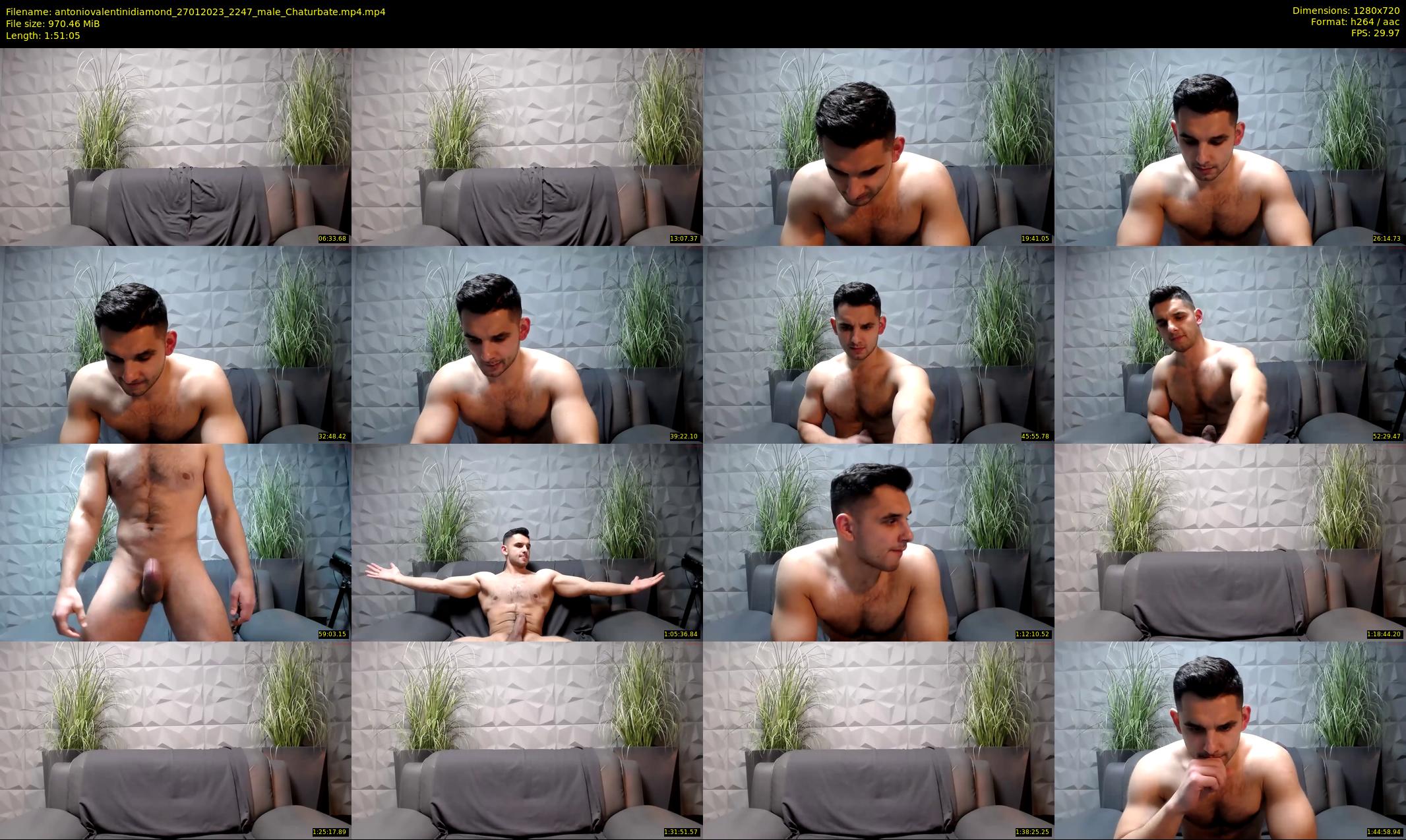 antoniovalentinidiamond — 112 minute Chaturbate male cam show recording, 720p, Jan 27, 2023