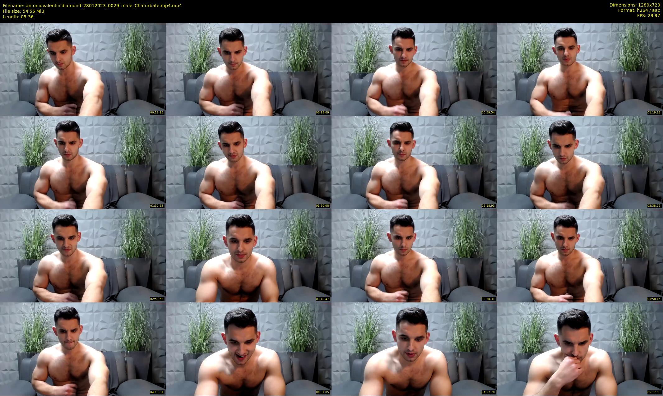 antoniovalentinidiamond — 6 minute Chaturbate male cam show recording, 720p, Jan 28, 2023