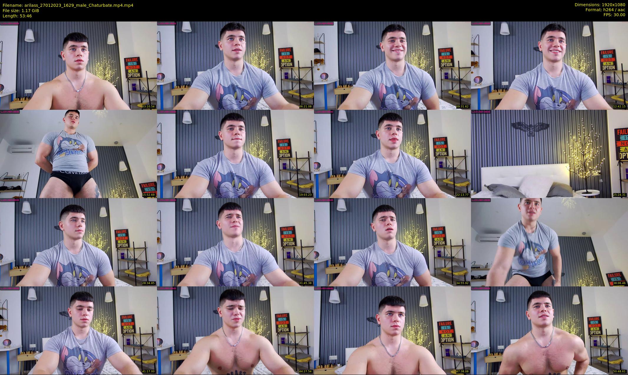 arilass — 54 minute Chaturbate male cam show recording, 1080p, Jan 27, 2023