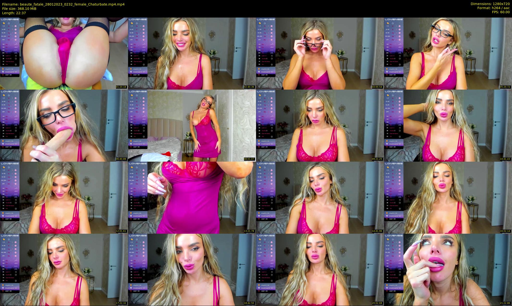 beaute_fatale — 23 minute Chaturbate female cam show recording, 720p, Jan 28, 2023
