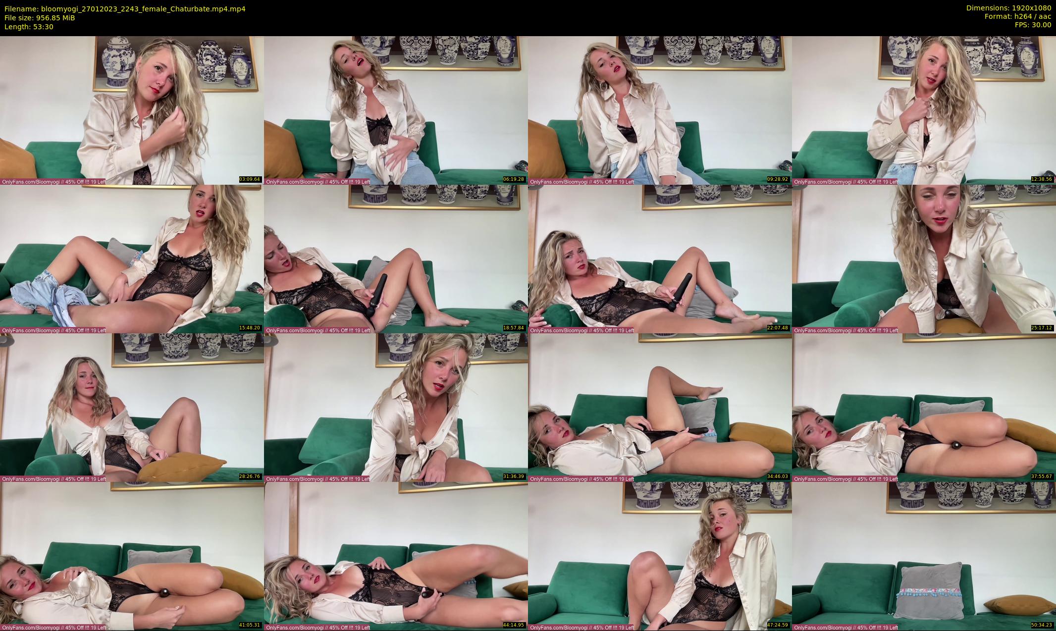 bloomyogi — 54 minute Chaturbate female cam show recording, 1080p, Jan 27, 2023
