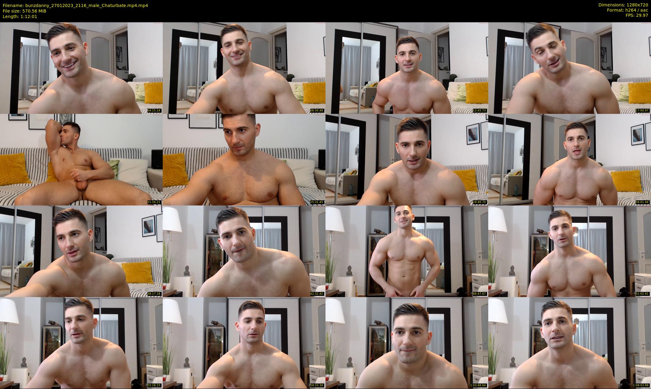 bunzdanny — 73 minute Chaturbate male cam show recording, 720p, Jan 27, 2023