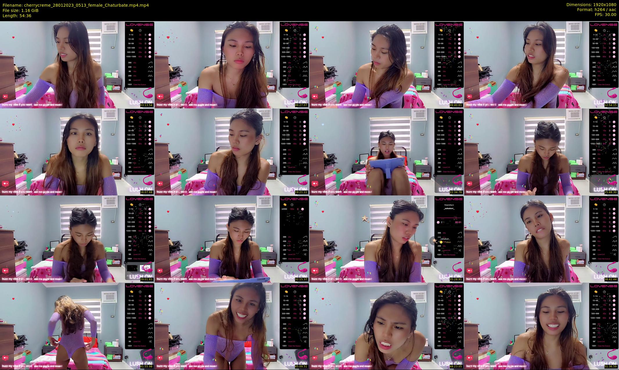 cherrycreme — 55 minute Chaturbate female cam show recording, 1080p, Jan 28, 2023