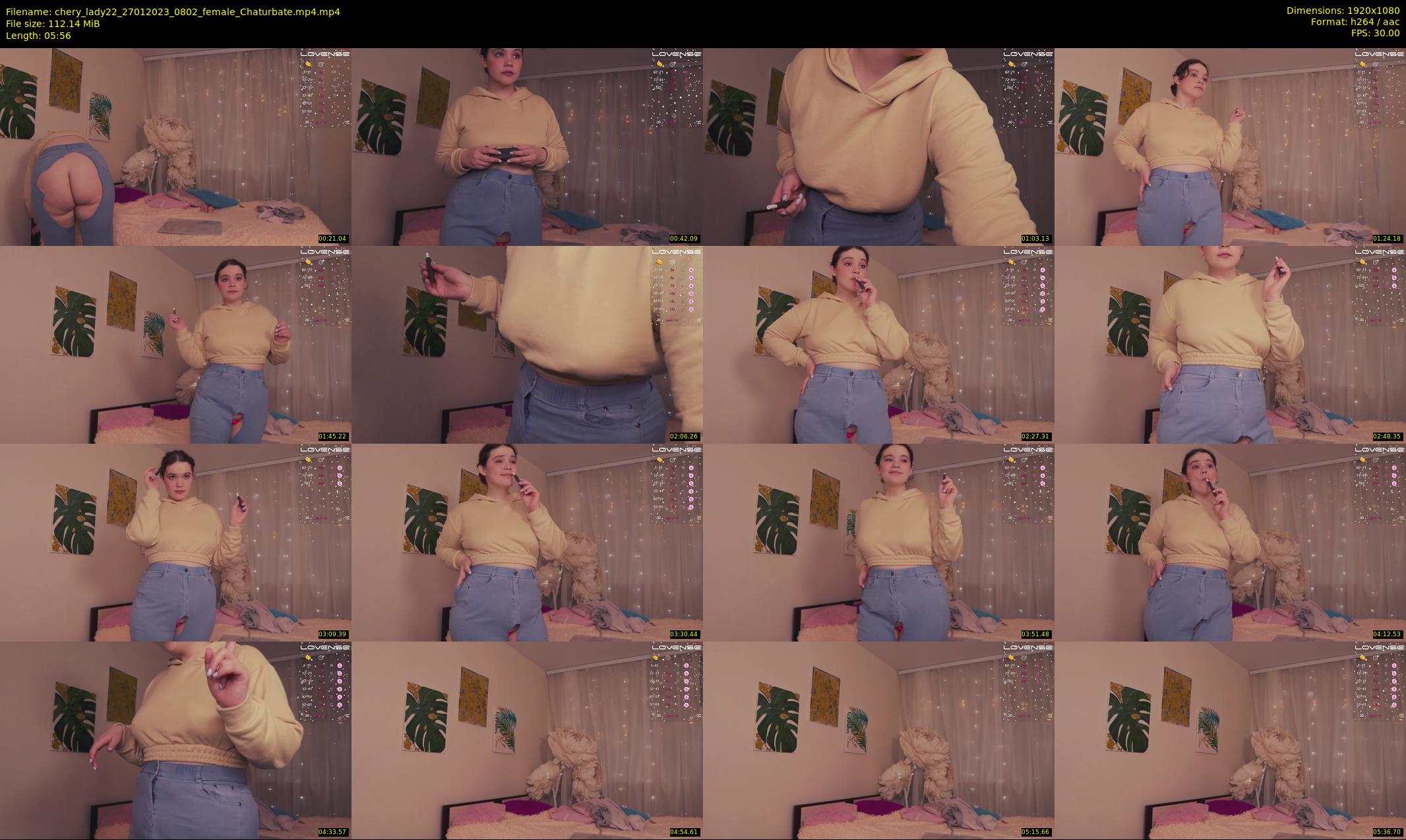 chery_lady22 — 6 minute Chaturbate female cam show recording, 1080p, Jan 27, 2023